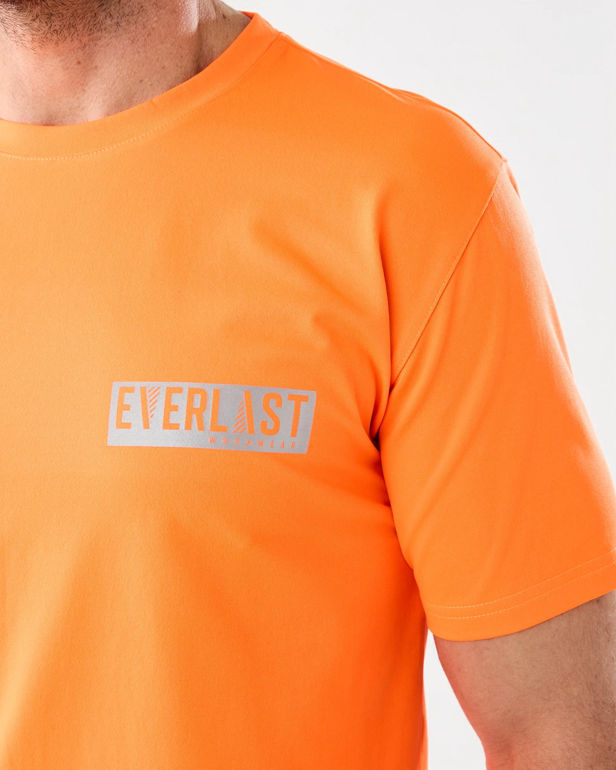 5 Everlast Mens Workwear Hi-Visibility T-shirt Orange, 5 of 7