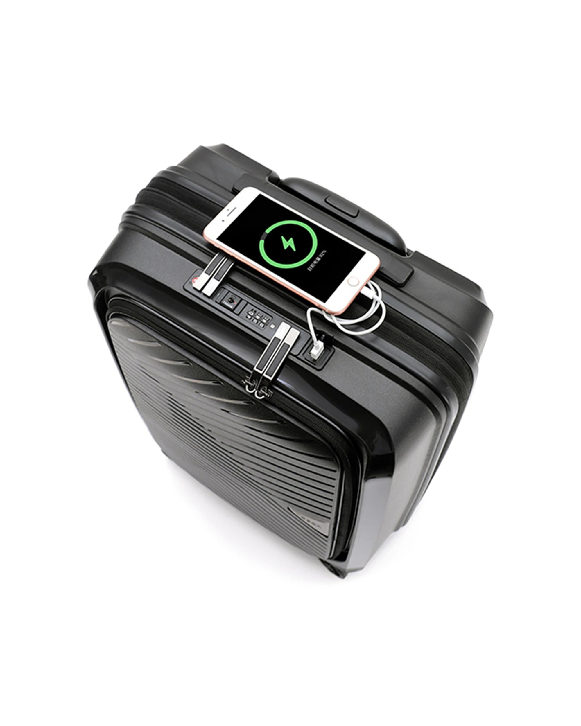 4 Tosca Space-X 20" Onboard Luggage With Laptop Storage - Black, 4 of 7