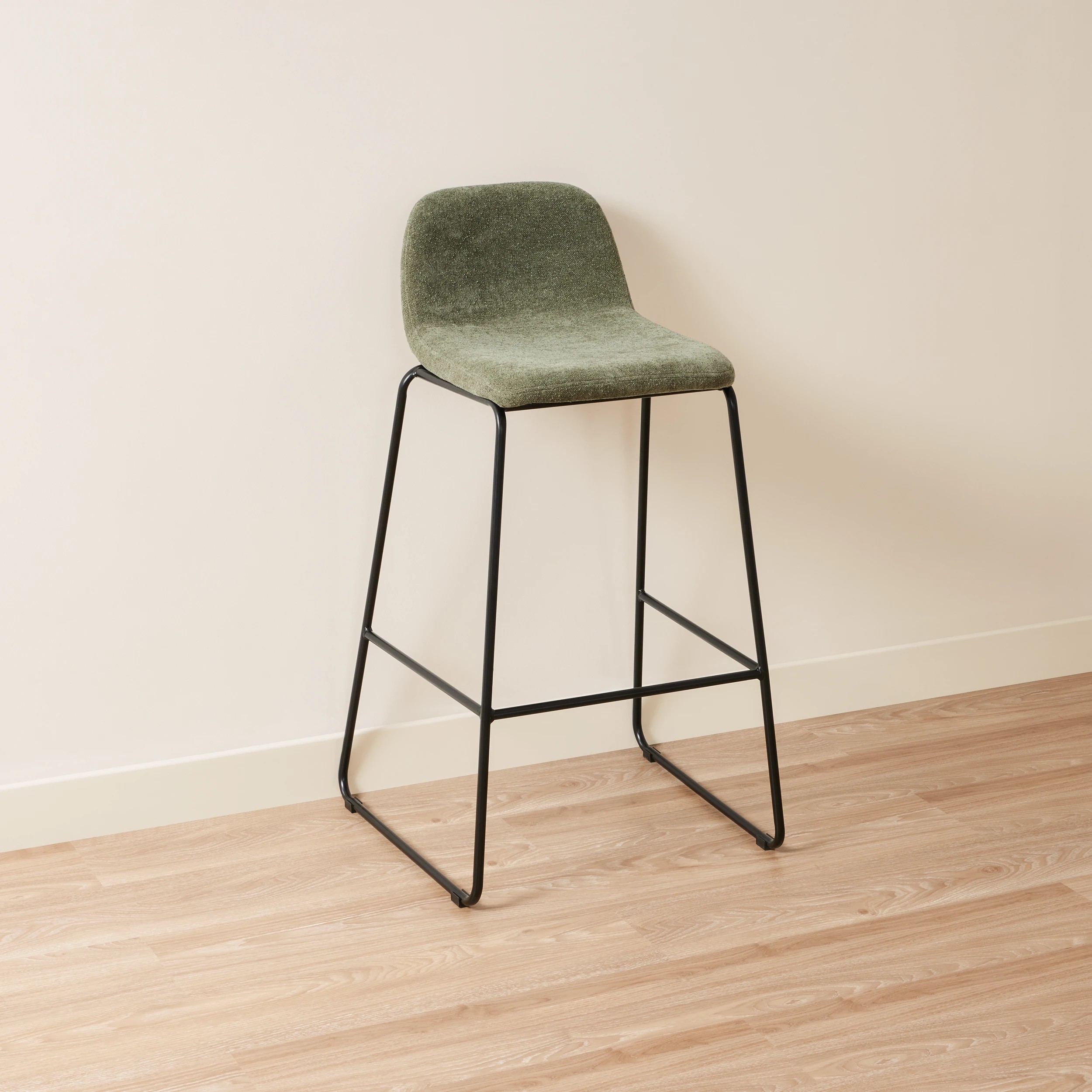 3 Chenille Stool - Green, 3 of 5