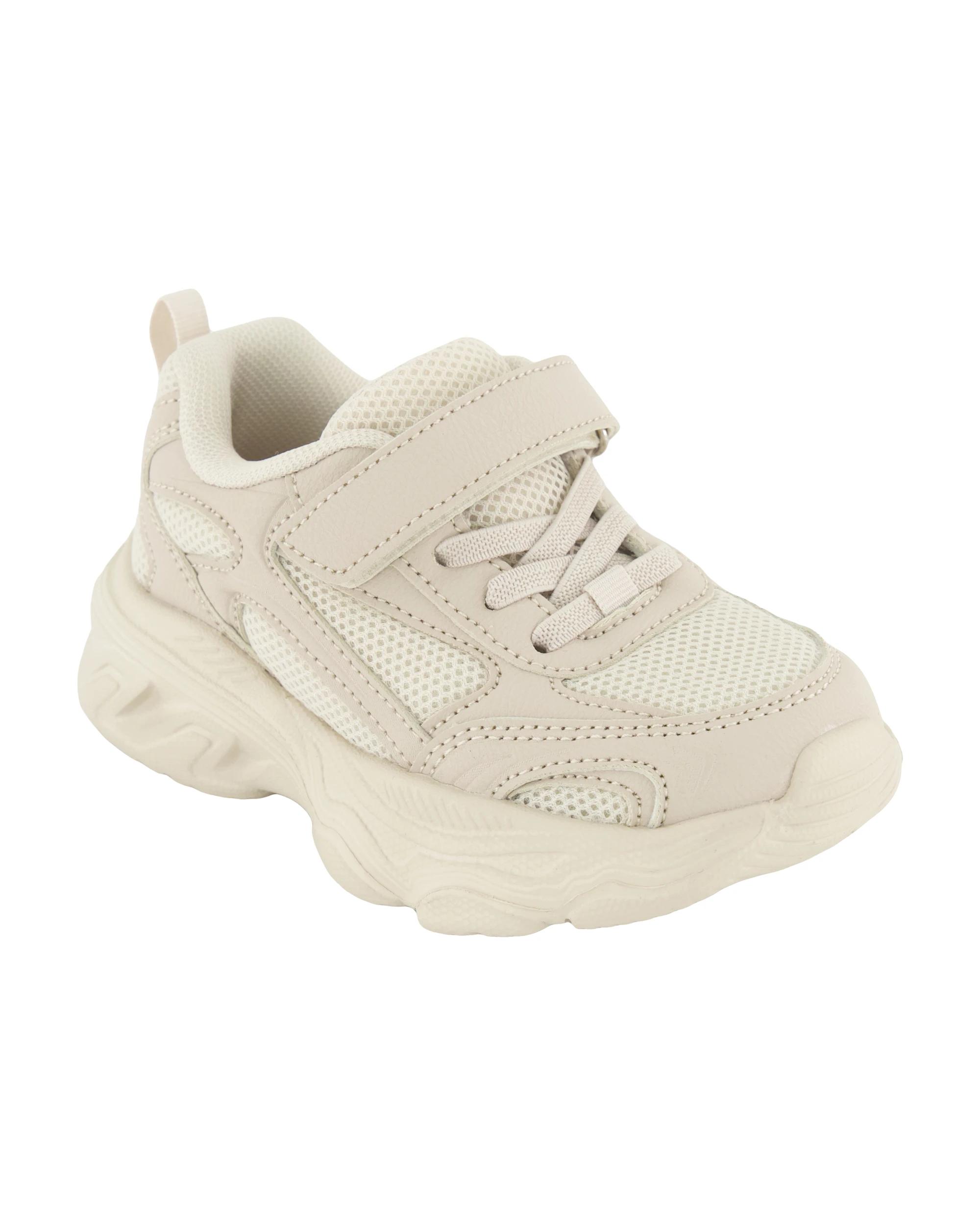 1 Junior Mesh Sneakers Cream, 1 of 4