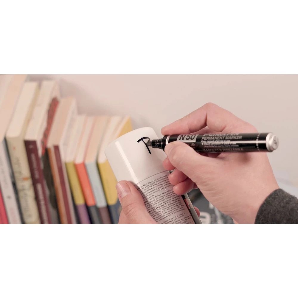 5 Pentel N50 Permanent Marker Bullet Tip Red, 5 of 7