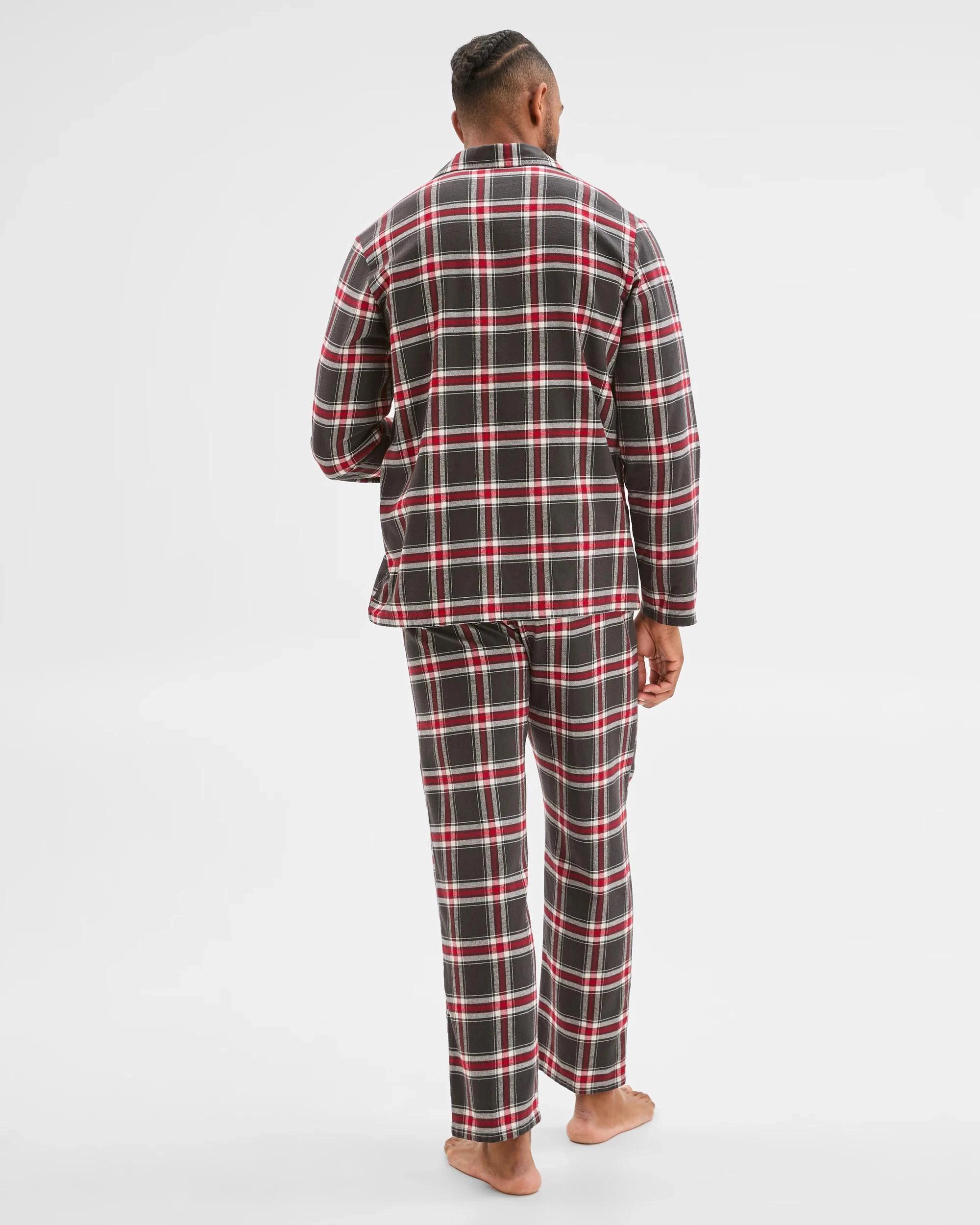 6 Target Man Flannelette Pyjama Set CHARCOAL CHECK, 6 of 7