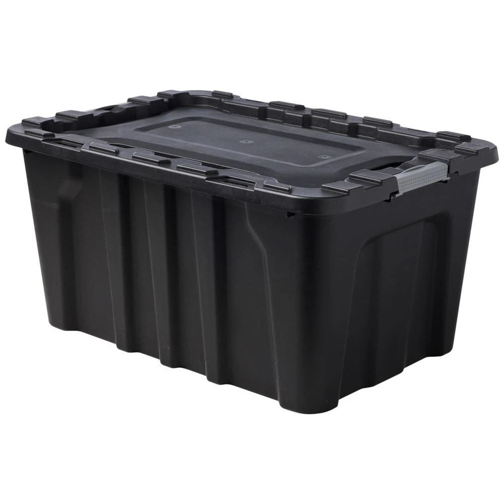 1 J.Burrows 100L Heavy Duty Storage Container Black, 1 of 5