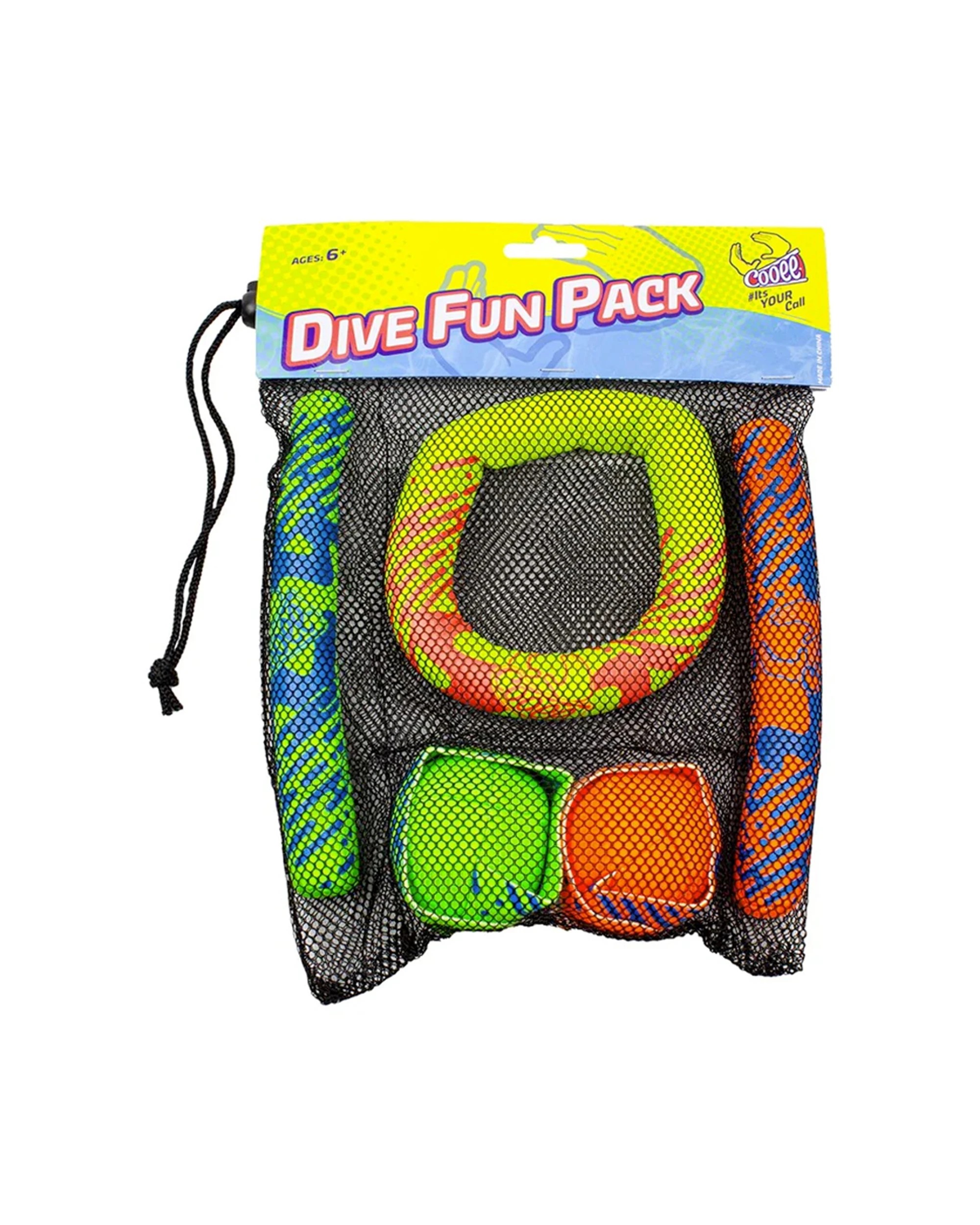 1 Cooee 5pc Neoprene Dive Fun Ring Stick Streamers Pack - Multi, 1 of 3