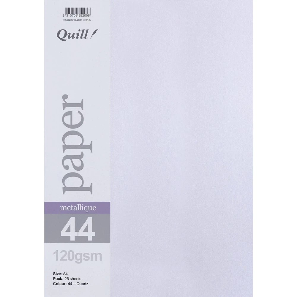 1 Quill A4 Paper Metallique Quartz 25 Pack, 1 of 1