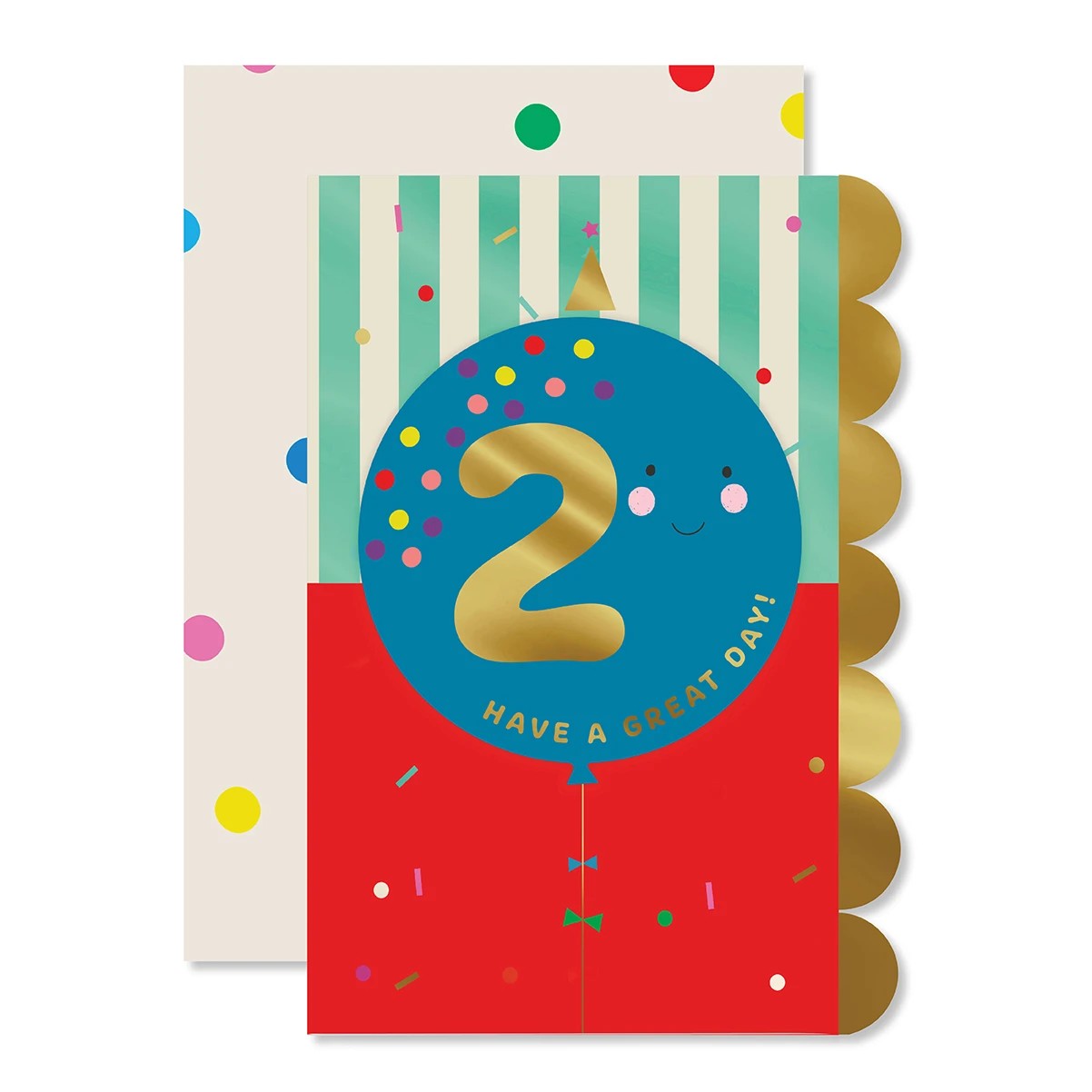 1 Hallmark 2nd Birthday Card - Balloon, 1 of 3