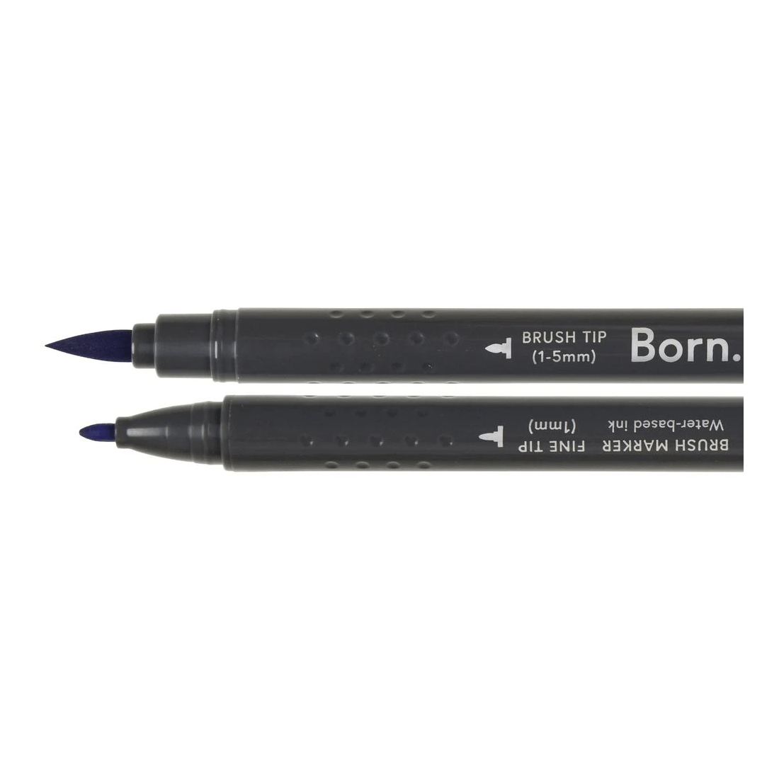 2 Born Professional Brush Dual-Tip Marker Purple V08, 2 of 4