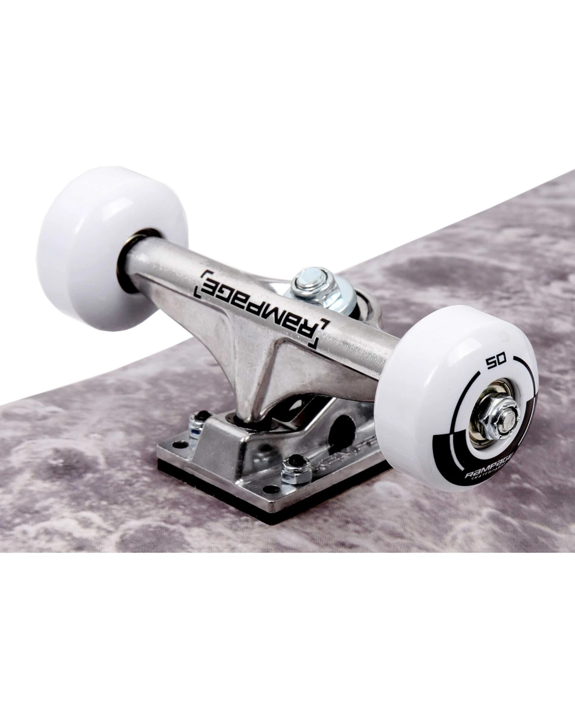 6 Rampage Complete Skateboard Moonscape Graphic 8 Inch - Black, 6 of 7