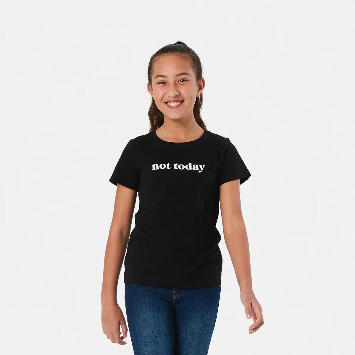 1 Short Sleeve Table Print T-shirt Not Today, 1 of 7