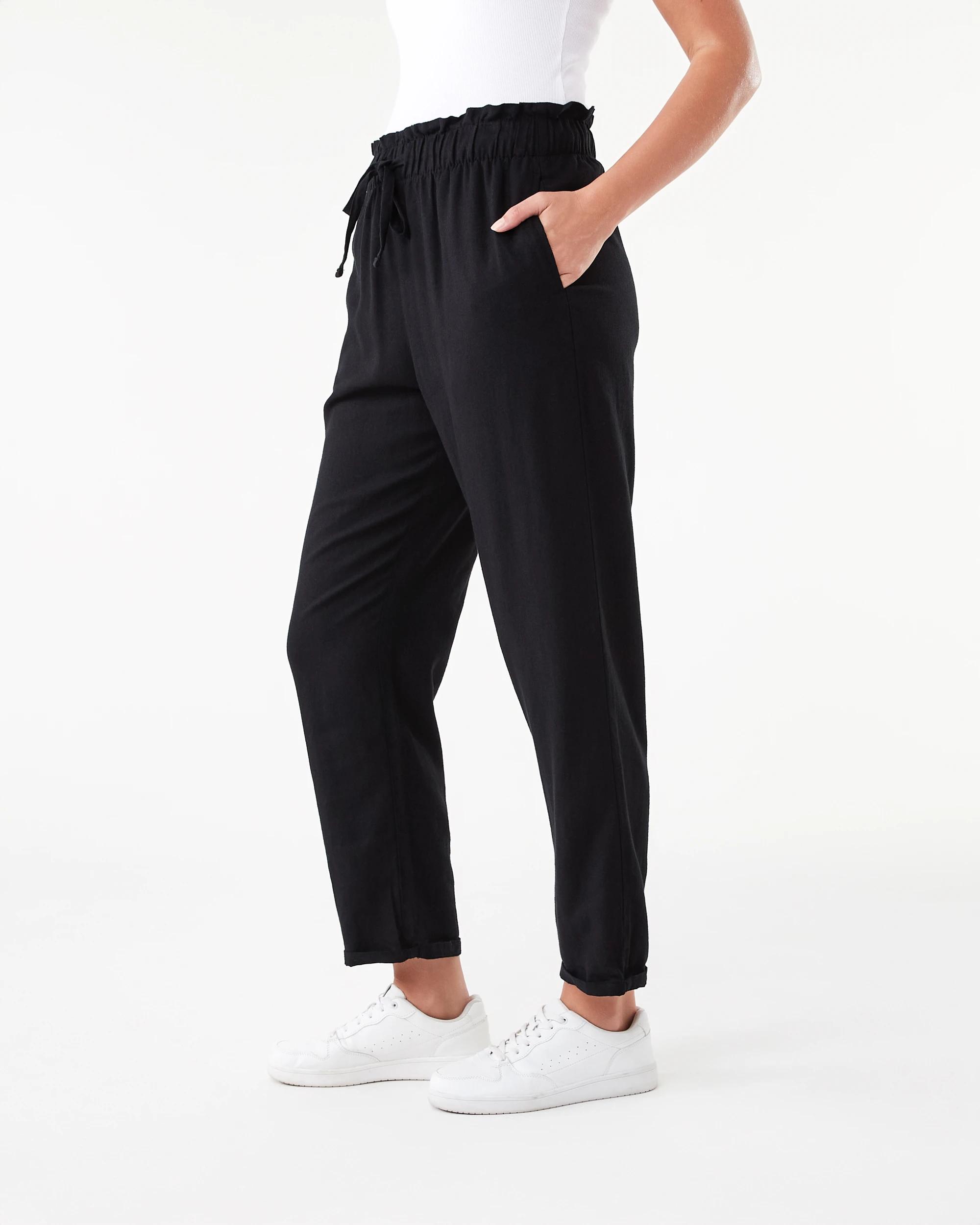 2 Drawstring Pants Black, 2 of 6