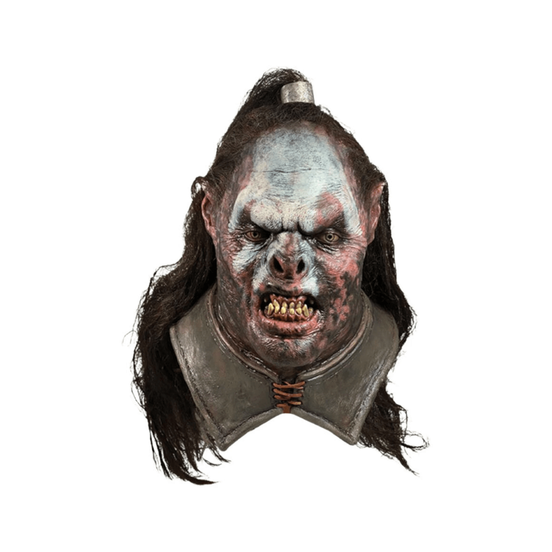 1 The Lord Of The Rings Lurtz Mask Halloween Costume Official Licensed Mask - Cosplay Dress Up Accessories
 - Grey, 1 of 3
