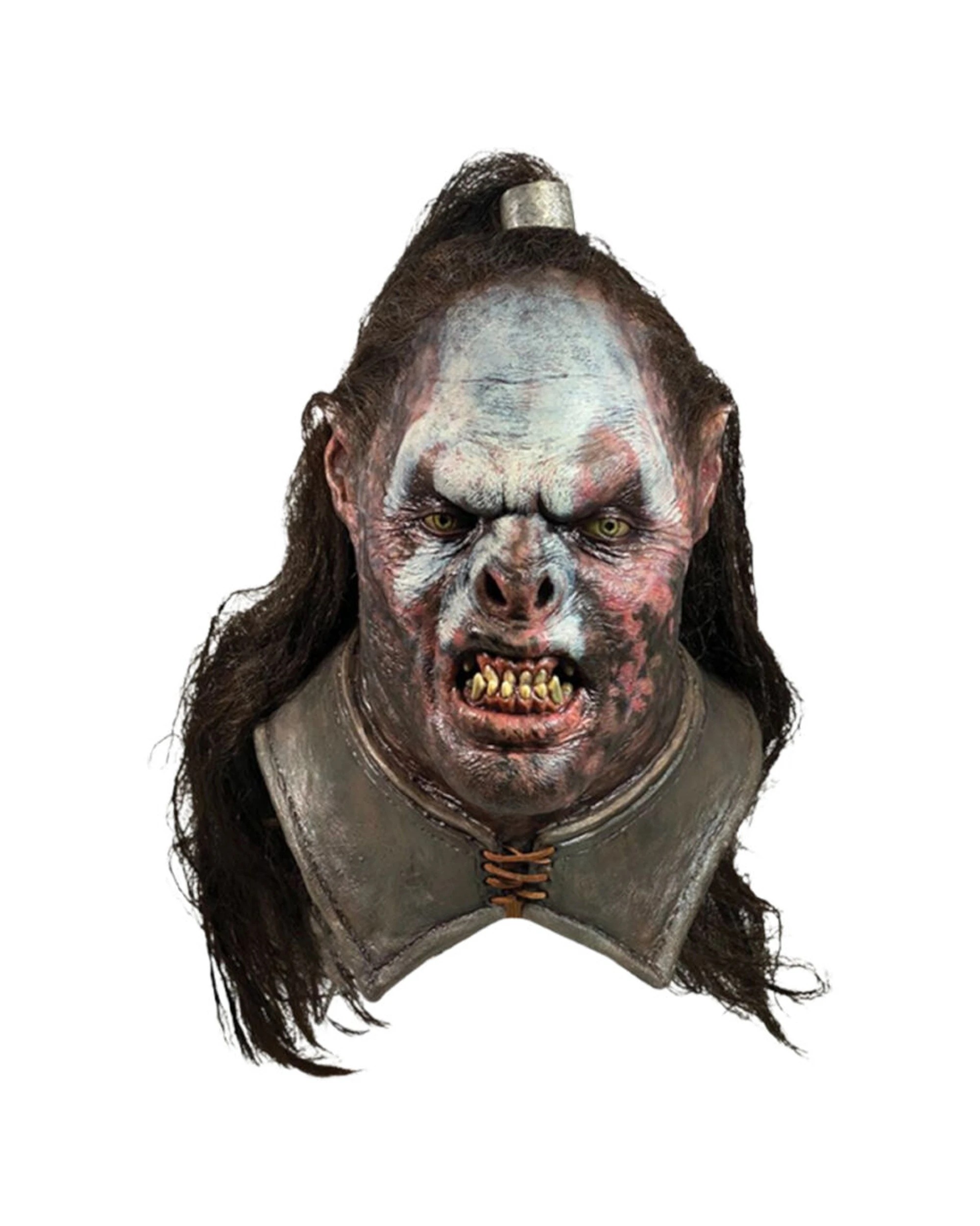1 The Lord Of The Rings Lurtz Mask Halloween Costume Official Licensed Mask - Cosplay Dress Up Accessories
 - Grey, 1 of 3