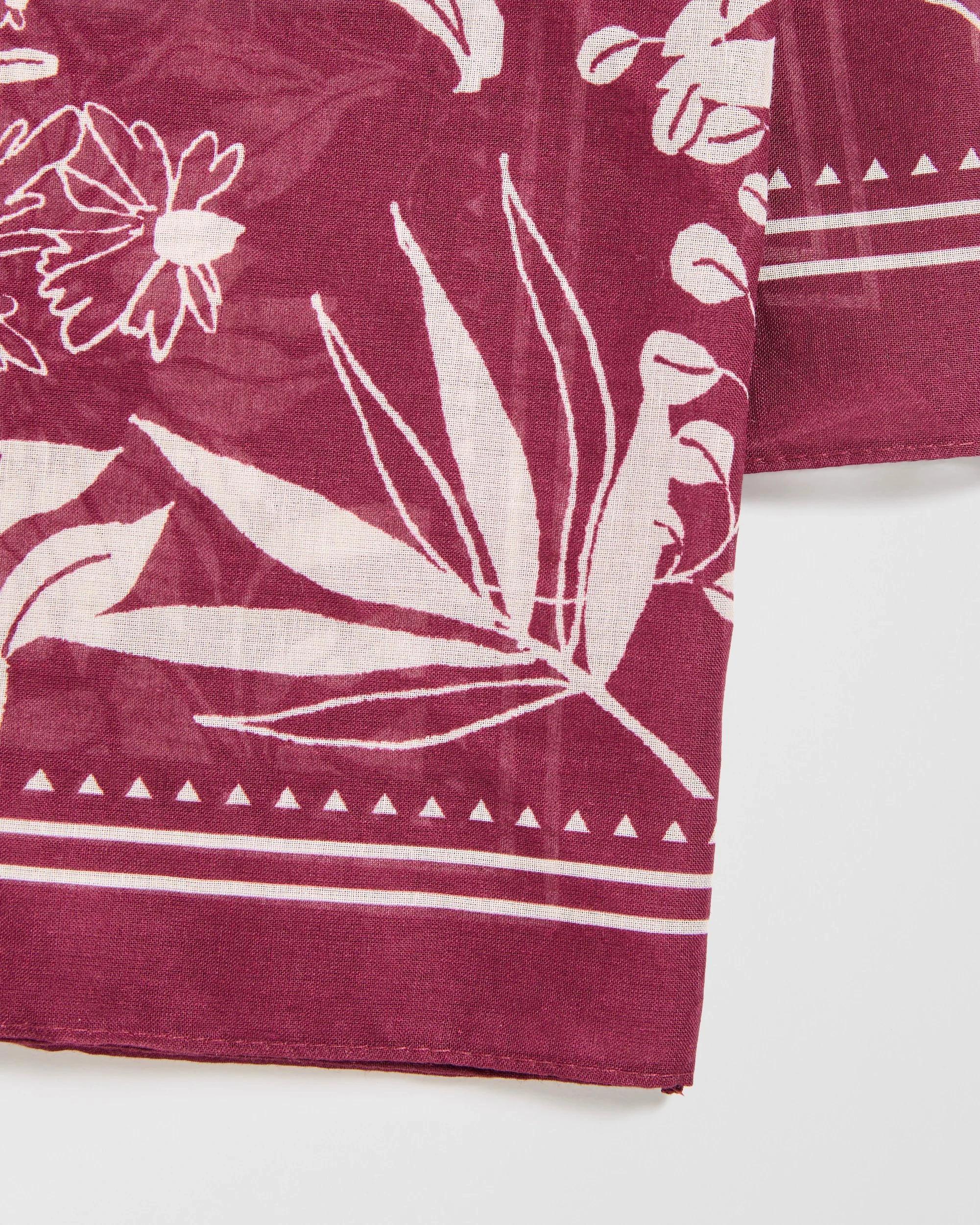 2 Target Square Organic Cotton Scarf BURGUNDY, 2 of 2