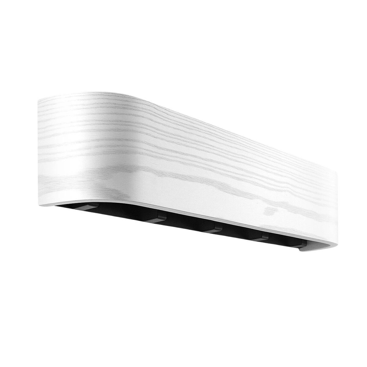 1 Ausway Wall Mounted Coat Rack 5 Hooks Clothes Hanger Hat Jacket Towel Key Holder Organiser Wooden Storage Shelf Hallway, 1 of 9