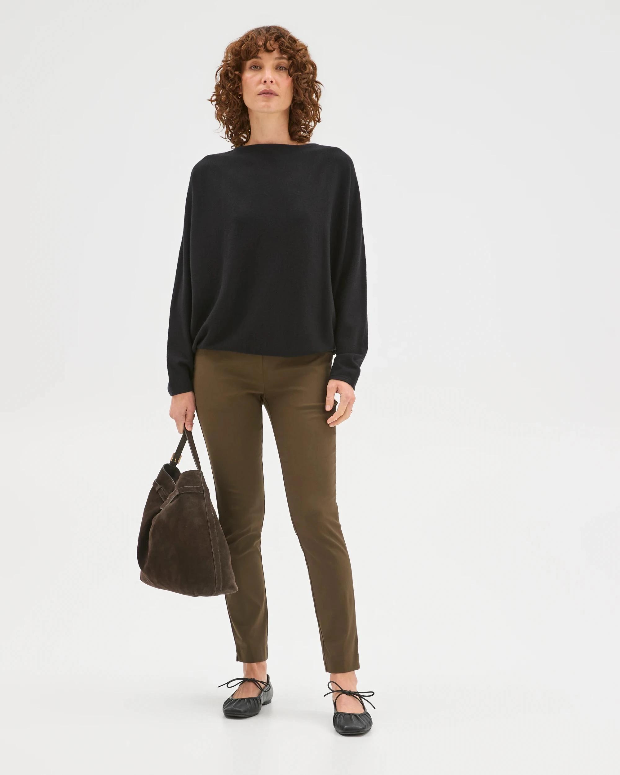 1 Preview Carrie Bengaline Ankle Length Pants DARK OLIVE, 1 of 6