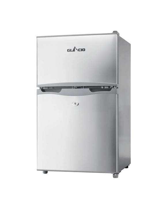 Glacio 65L Portable Fridge Freezer Bar Upright 12V/24V/240V Camping - Silver