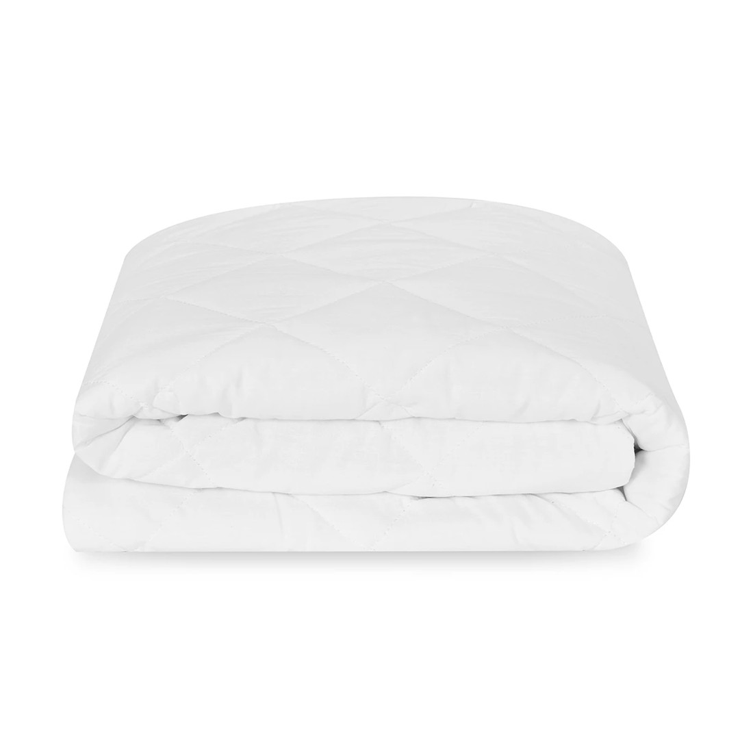 2 Cotton Top Fitted Mattress Protector - Double Bed, White, 2 of 4