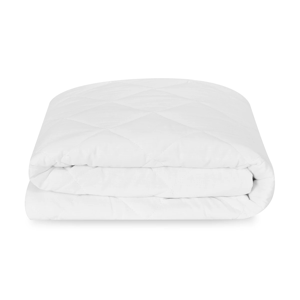 2 Cotton Top Fitted Mattress Protector - Double Bed, White, 2 of 4