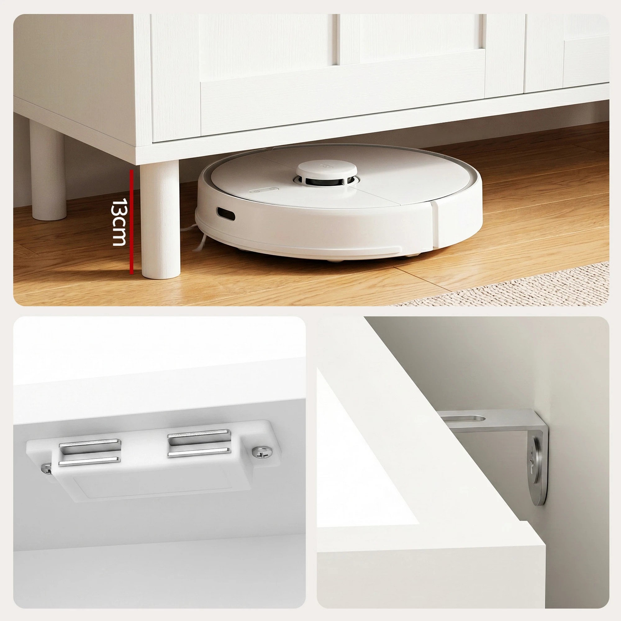 7 Artiss Shoe Rack Cabinet Storage Cupboard Adjustable Shelf - White, 7 of 10