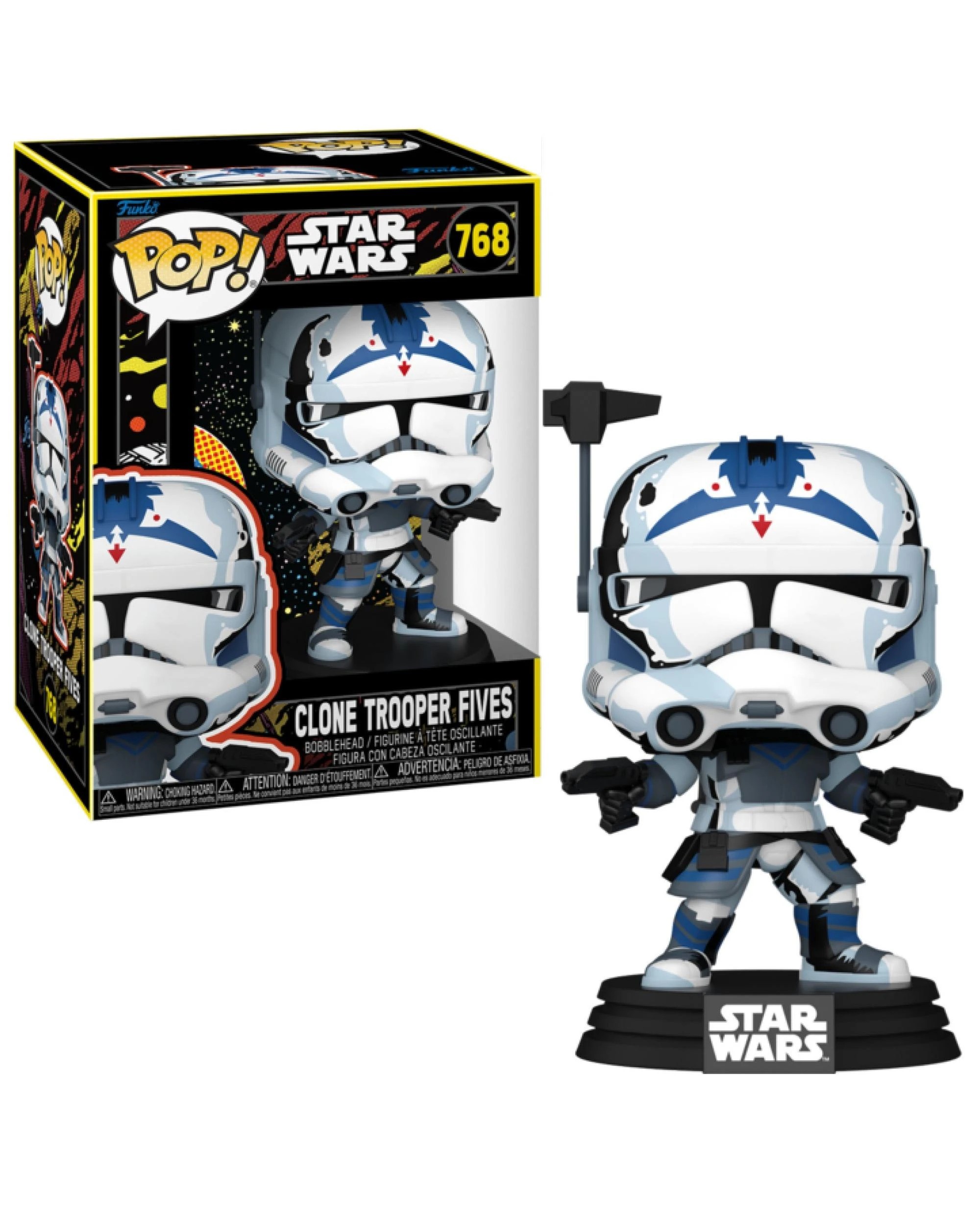 1 Star Wars The Clone Wars Clone Trooper Fives Retro Funko POP! Vinyl, 1 of 1