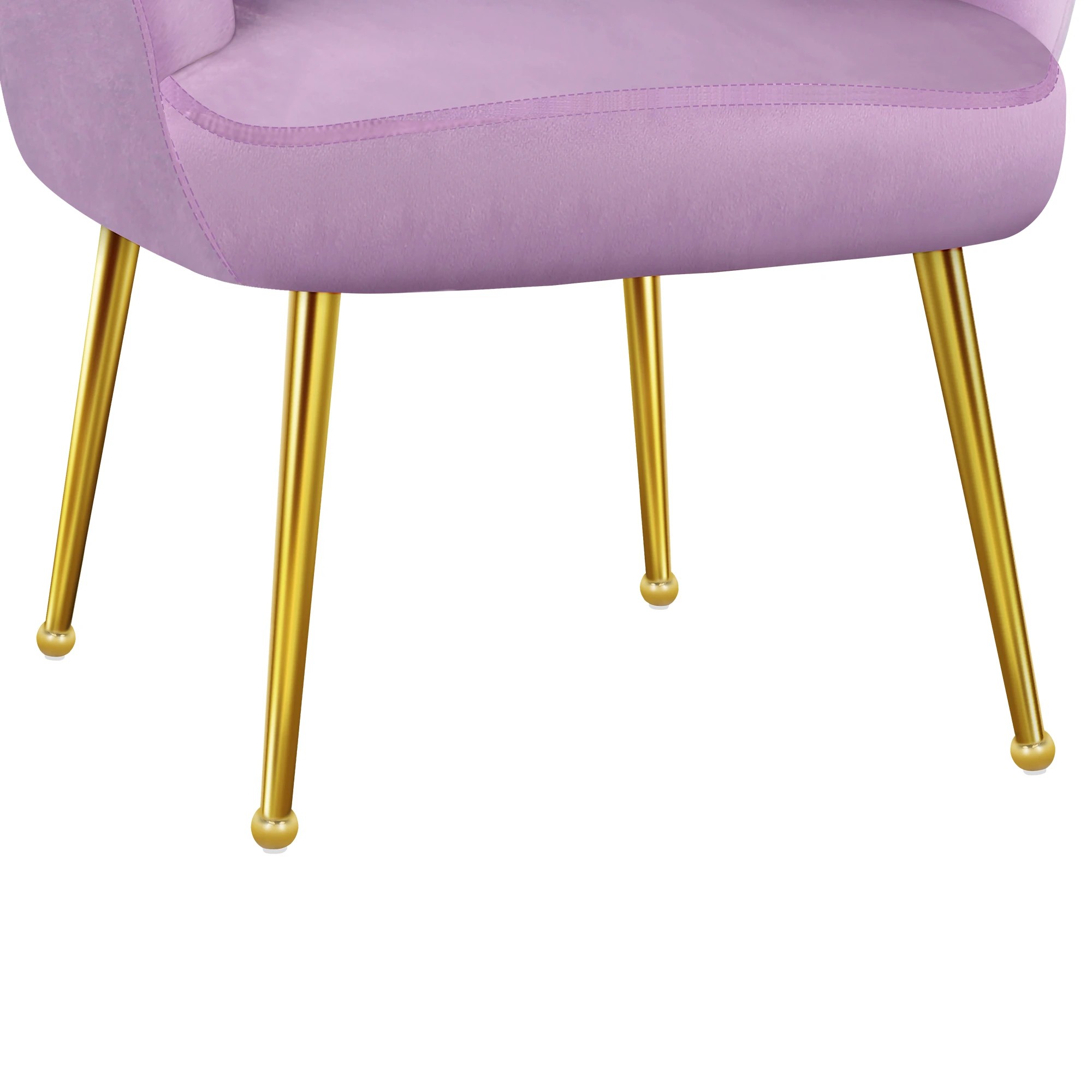 8 Alfordson Armchair Lounge Chair Accent Tub Chair Sofa Couch Velvet - Purple, 8 of 9