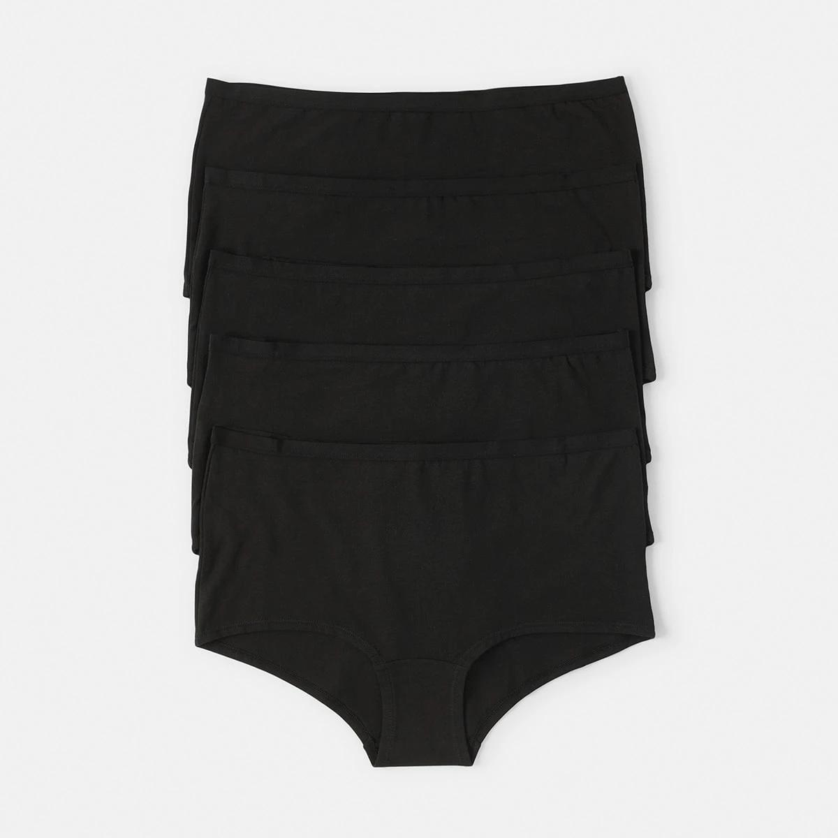1 5 Pack Boyleg Briefs Black, 1 of 6