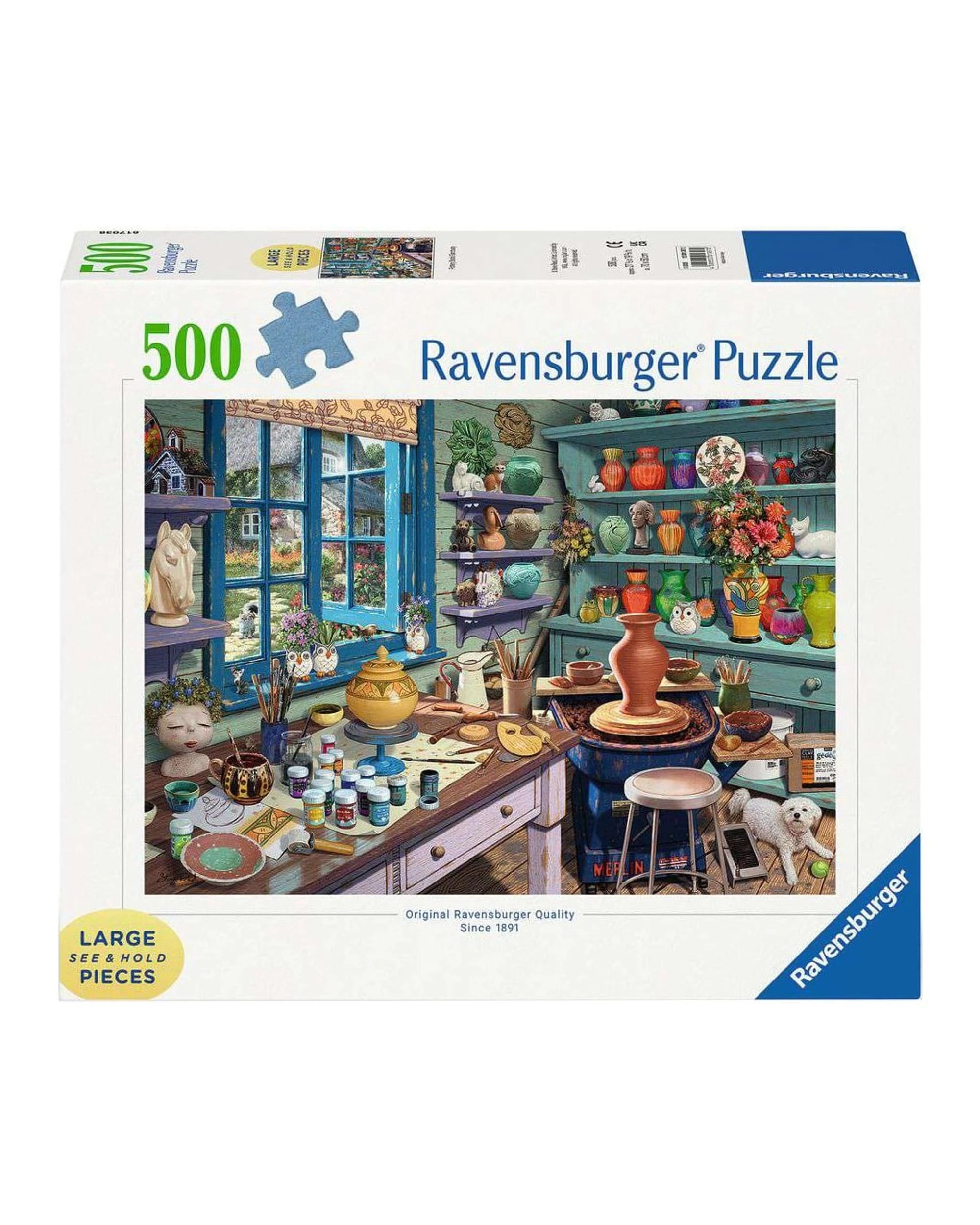1 Ravensburger Pottery Studio Sanctuary Large Format 500 Piece Jigsaw Puzzle, 1 of 1