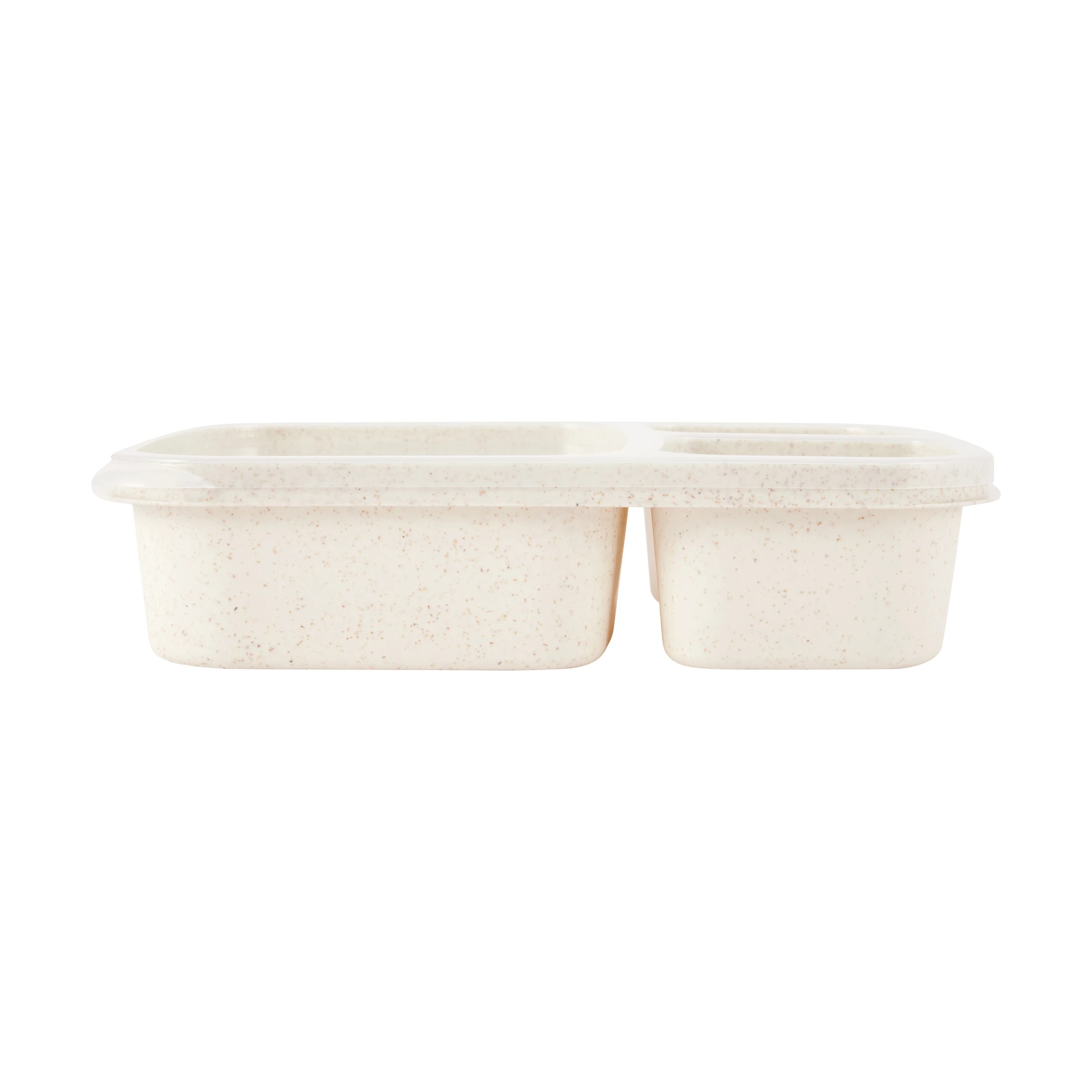 2 Oatmeal Wheat Straw 3 Section Container Lunch Box, 2 of 4