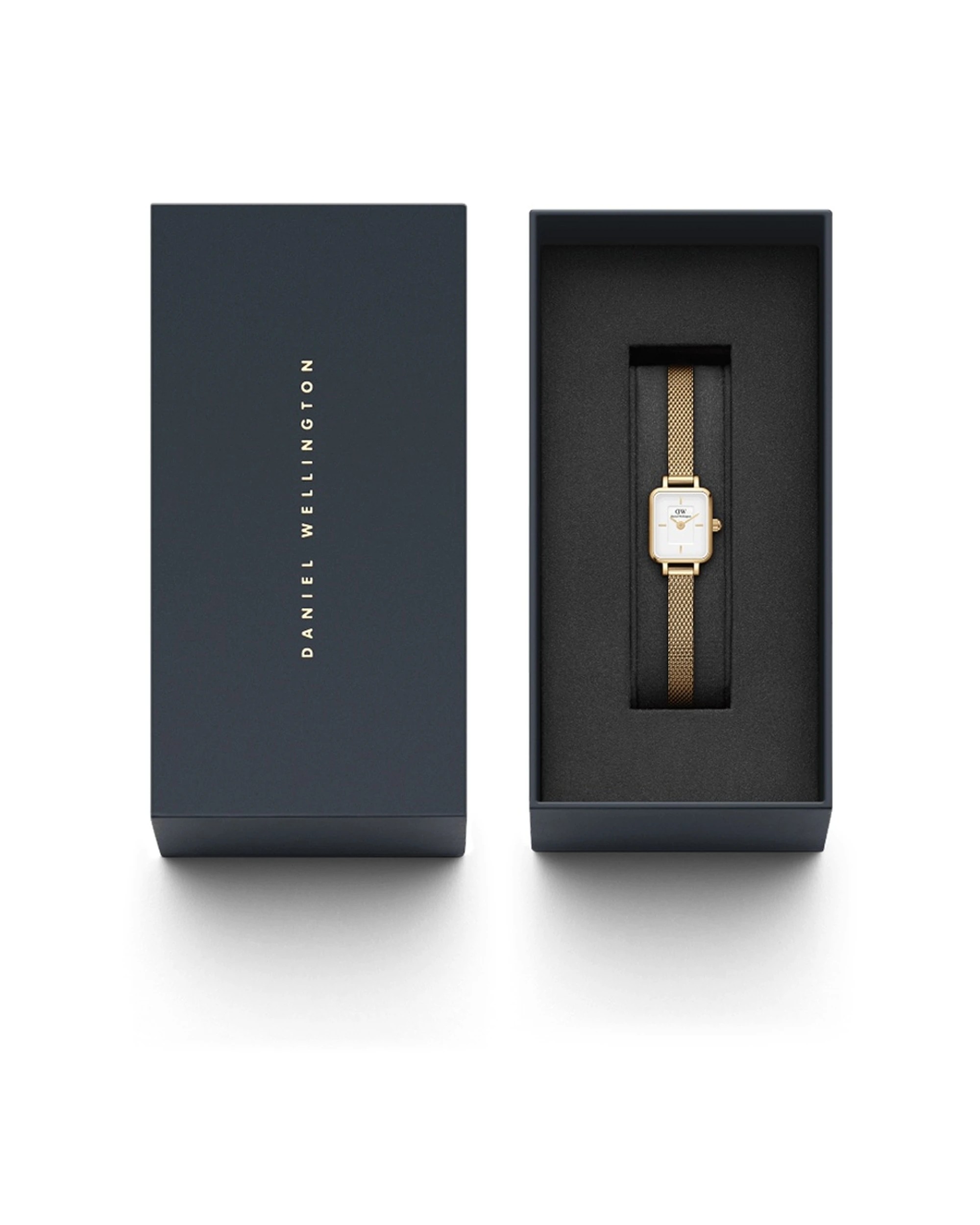 4 Daniel Wellington Quadro Mini 15x18mm Gold Plated Stainless Steel Watch Elegant Minimalist, 4 of 4