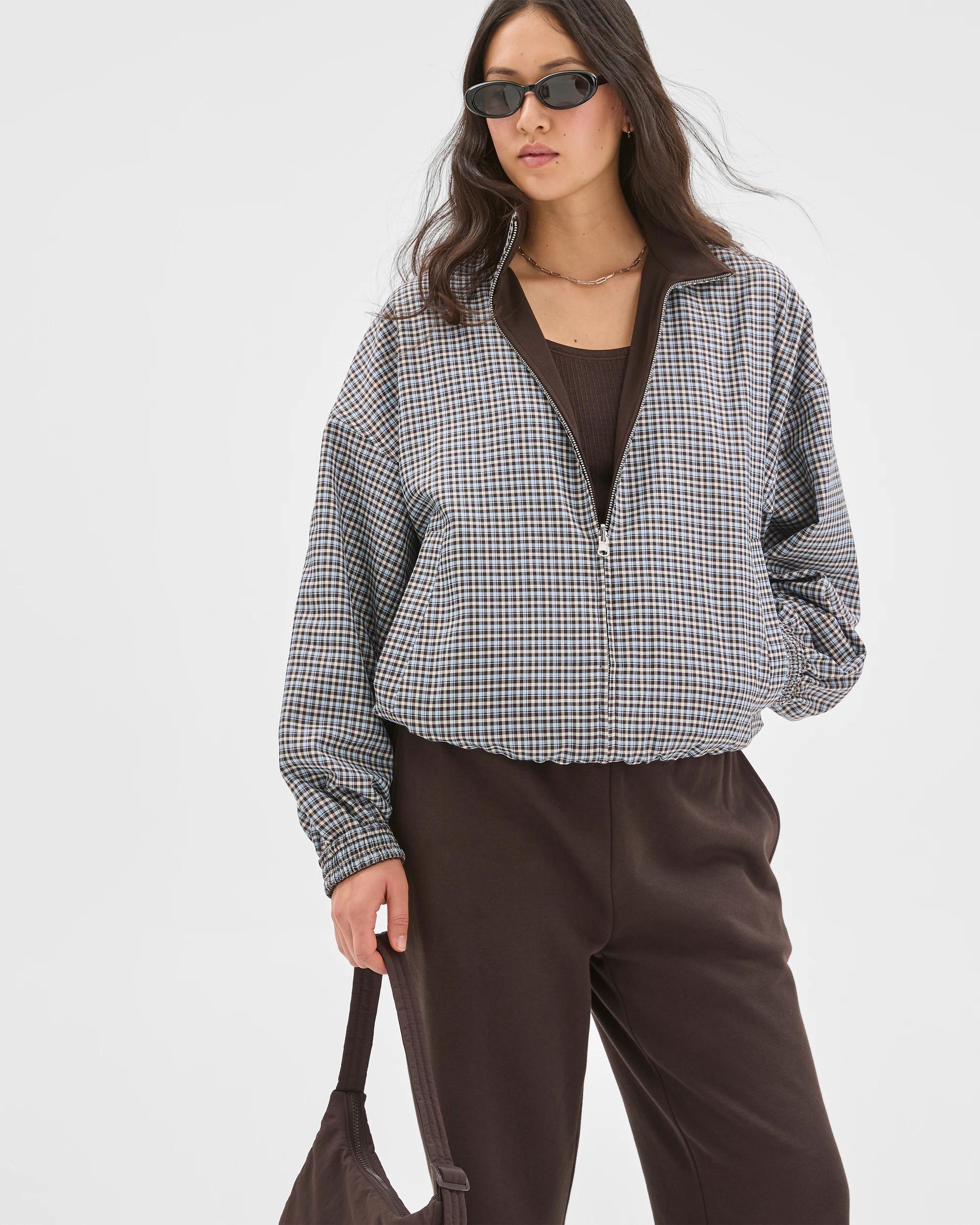 2 Target Woman Active Check Reversible Jacket BLUE CHECK, 2 of 8