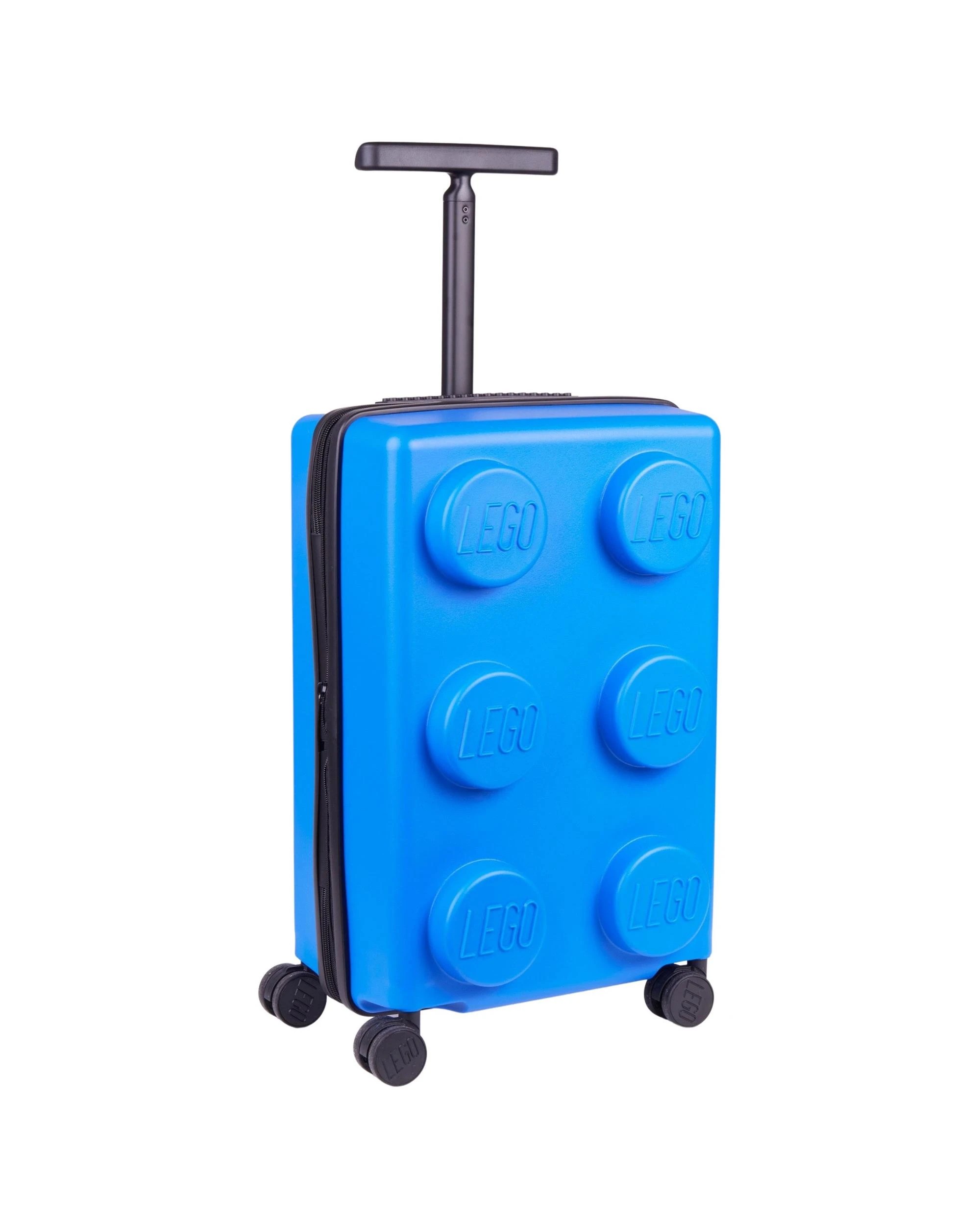 1 LEGO Brick 2x3 Bright Blue Expandable Trolley Luggage, 1 of 5