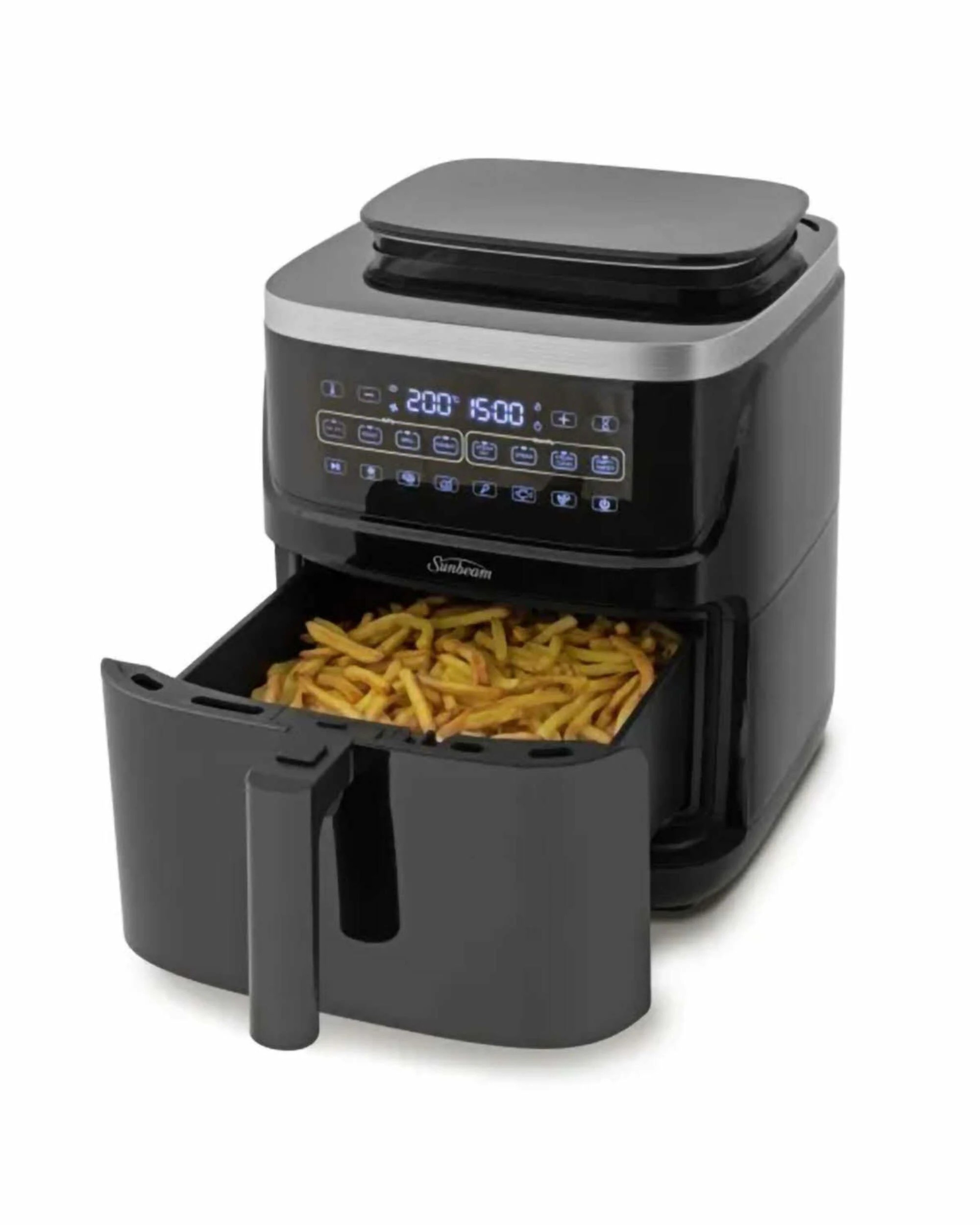2 Sunbeam SteamFry Air Fryer + Steam - BLACK, 2 of 5