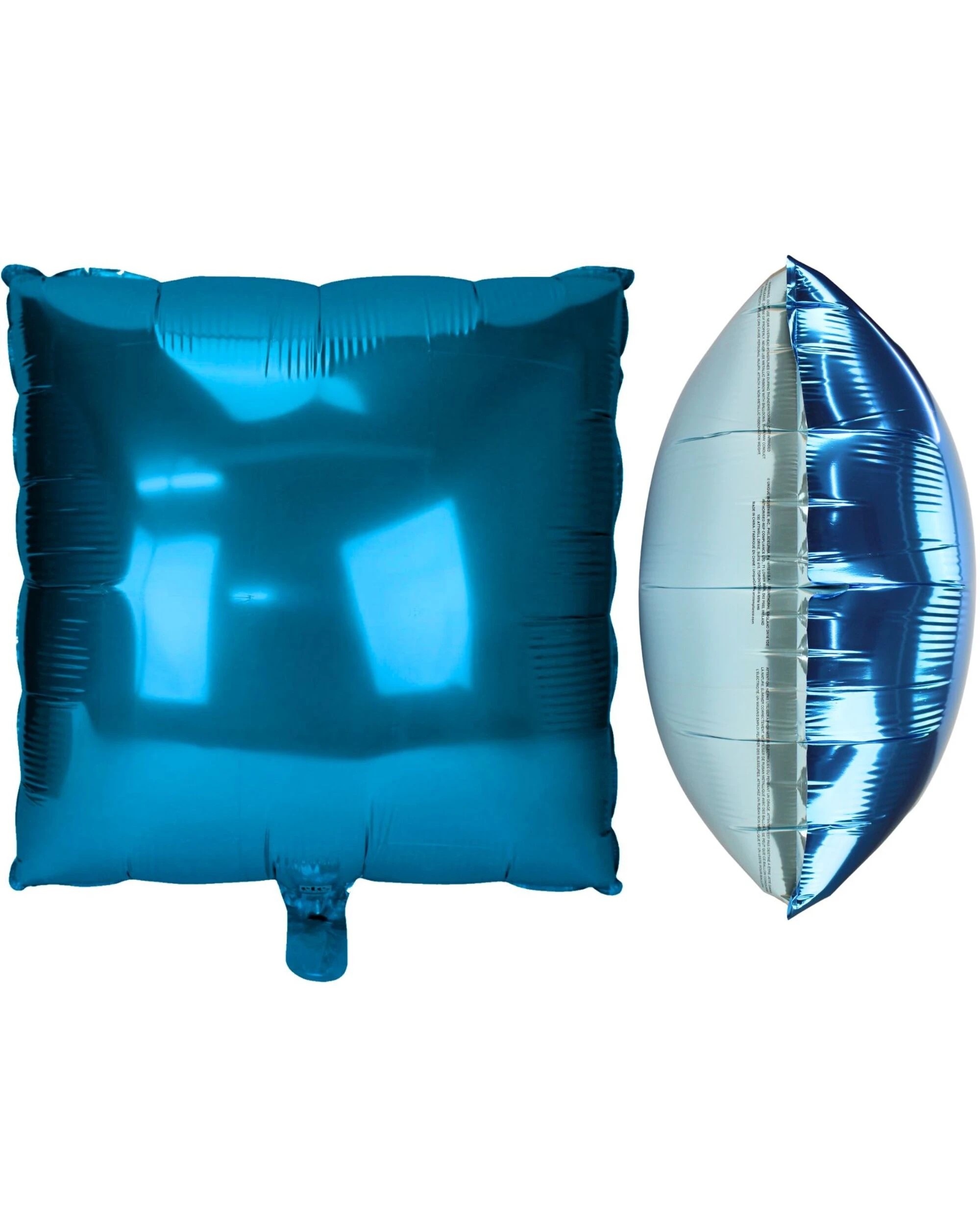 1 Meteor Double Sided 60cm Blue Square Foil Backdrop Balloon - Blue, 1 of 5
