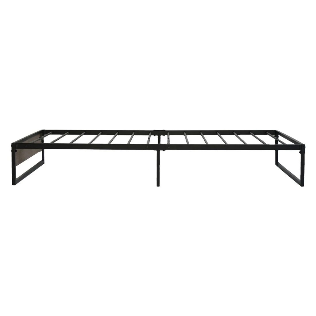 3 Artiss Bed Frame Metal Frame Bed Base OSLO - - Black, 3 of 6
