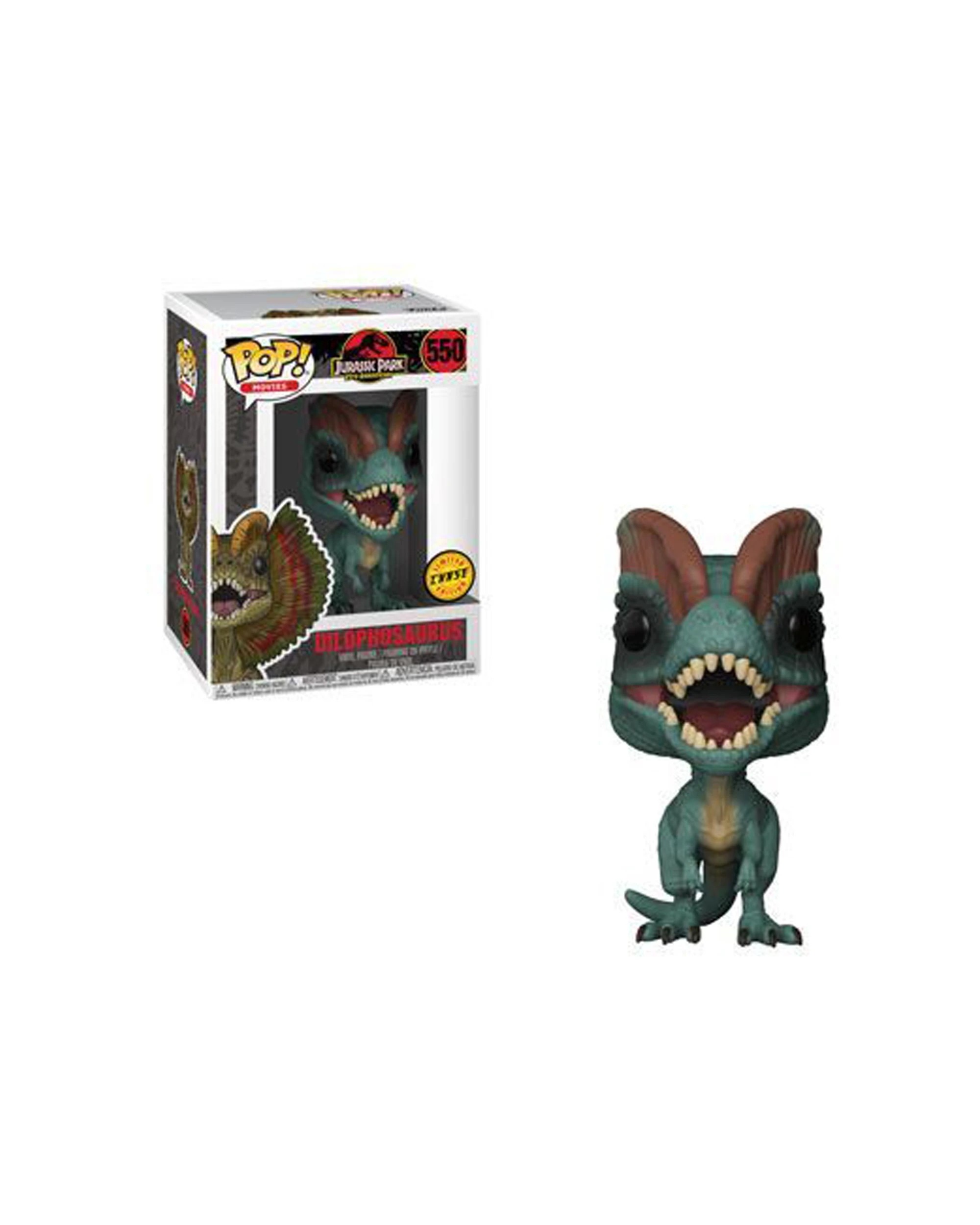2 Pop Vinyl Figurine Jurassic Park - Dilophosaurus With Chase 10cm Figure - Multi, 2 of 3