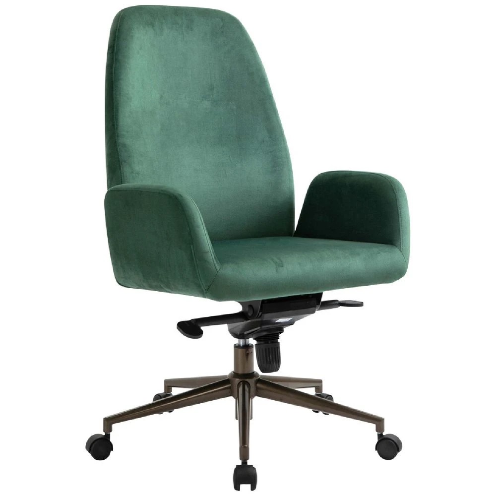 1 Lindenberg Chair Velvet Green Ergonomic Chairs and Desk Chairs, 1 of 10