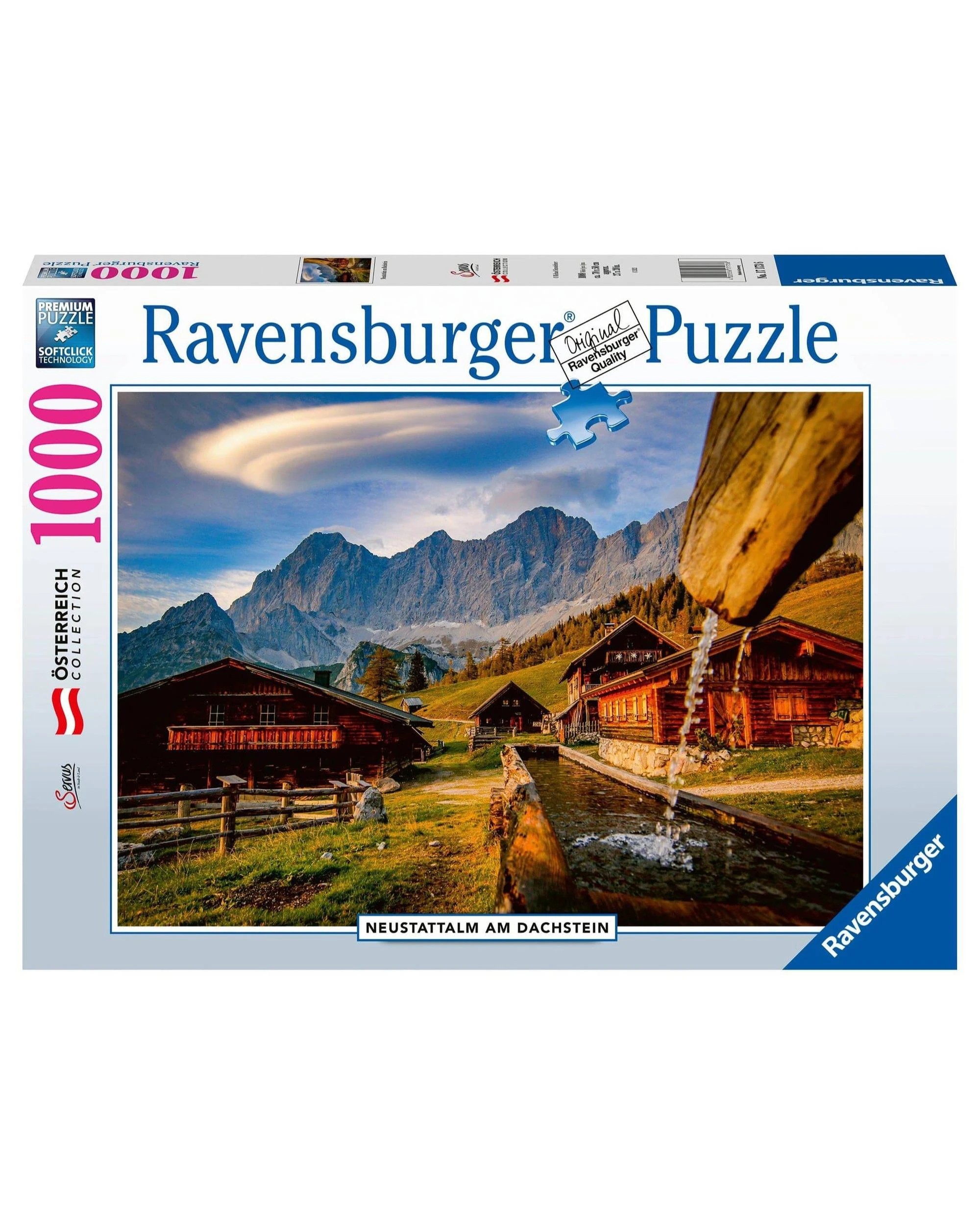 1 Ravensburger Osterreich Collection Neustattalm Dachstein Mountains 1000 Piece Jigsaw Puzzle, 1 of 1