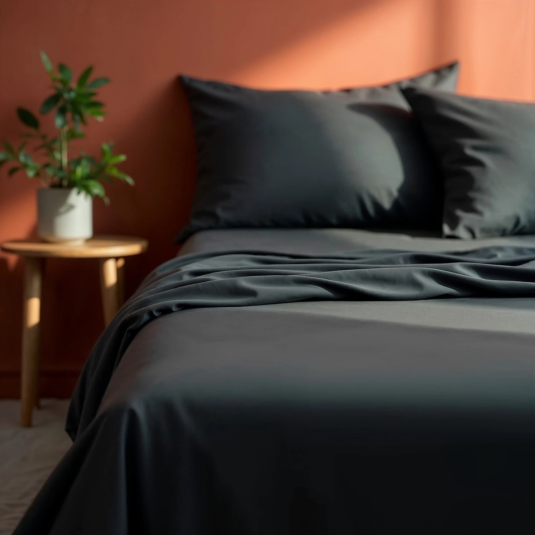 2 Royal Comfort 1000TC Balmain Hotel Grade Bamboo Cotton Sheets Pillowcases Set - King Bed - Charcoal, 2 of 4