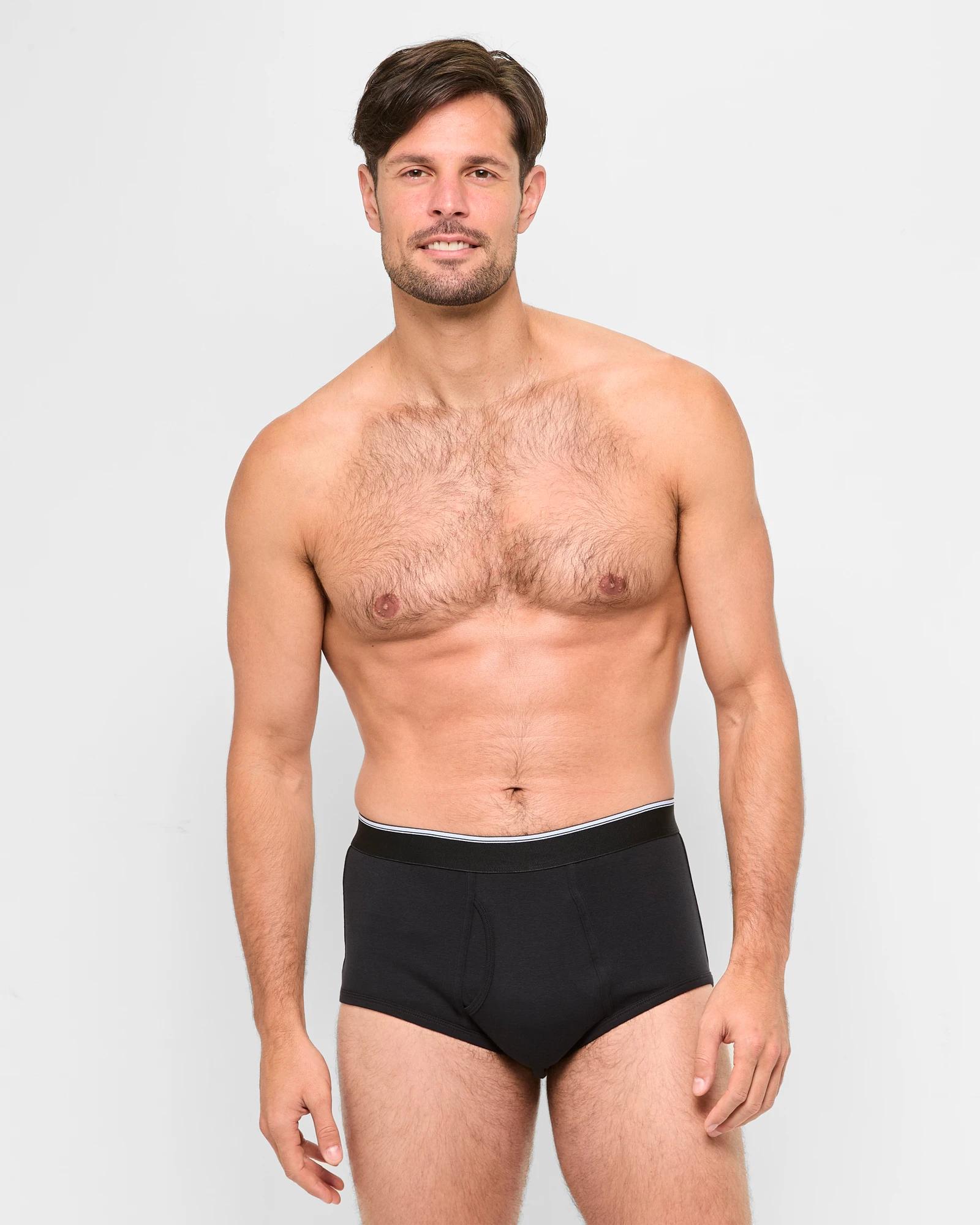 2 Australian Cotton Blend 3 Pack Classic Briefs - Maxx BLACK, 2 of 4