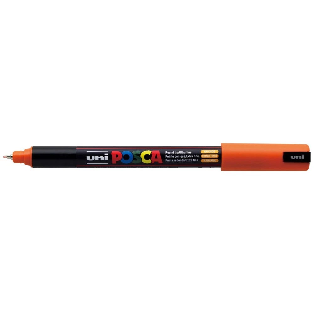 1 POSCA PC 1MR Paint Marker Orange, 1 of 6
