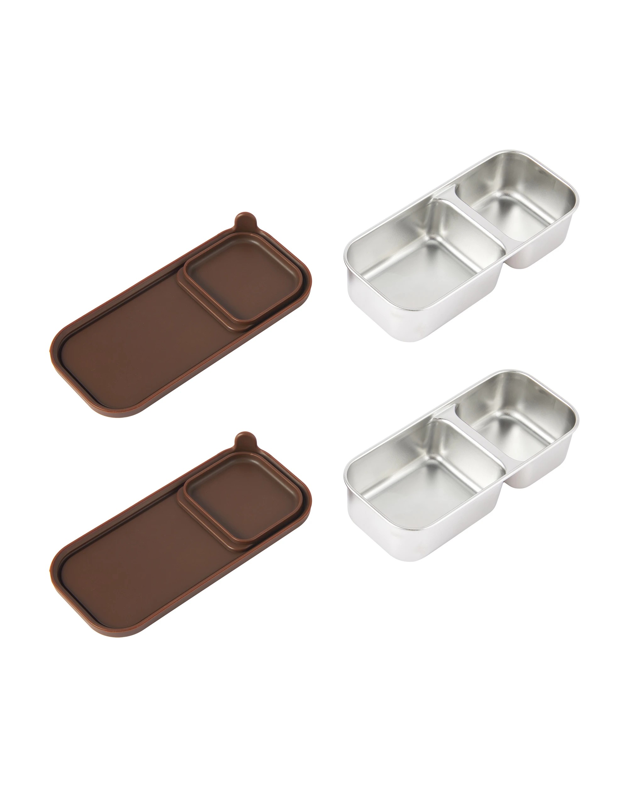 3 2 Pack Stainless Steel Snack Box, 3 of 5