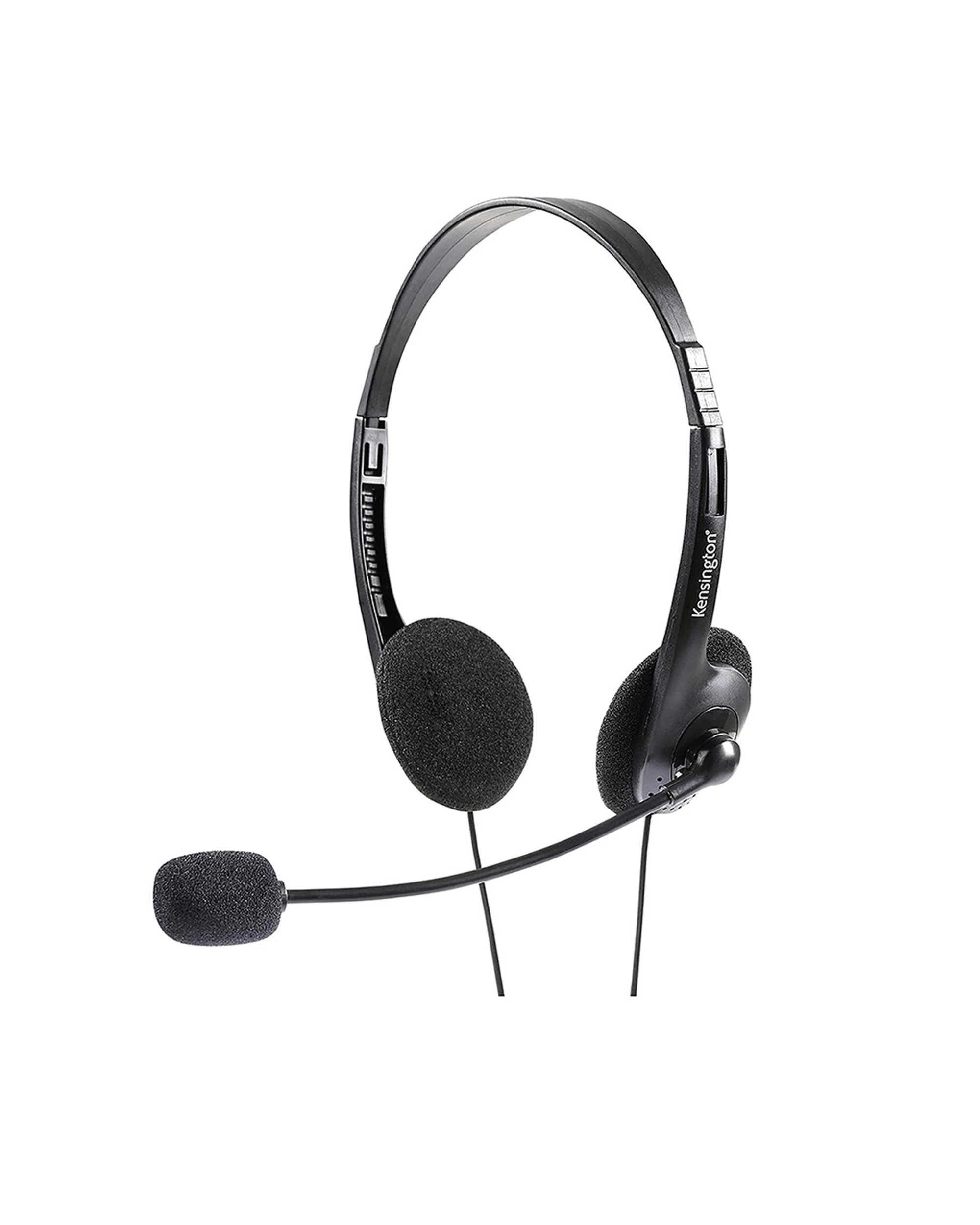 2 Kensington Headsets Wired Headphones Microphone Headset 30mm Speakers Stereo - Black, 2 of 3