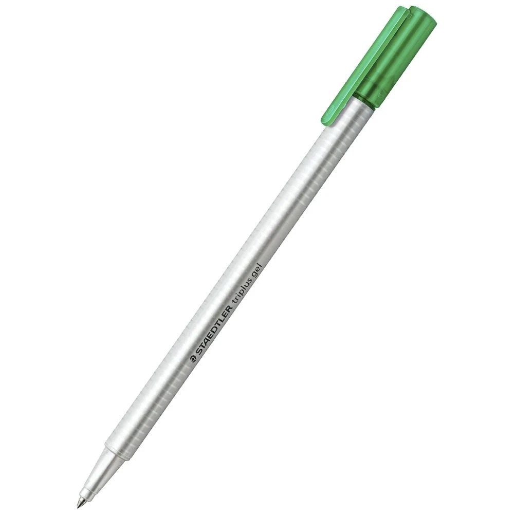3 Staedtler Triplus Gel Pen 0.7mm Green, 3 of 5
