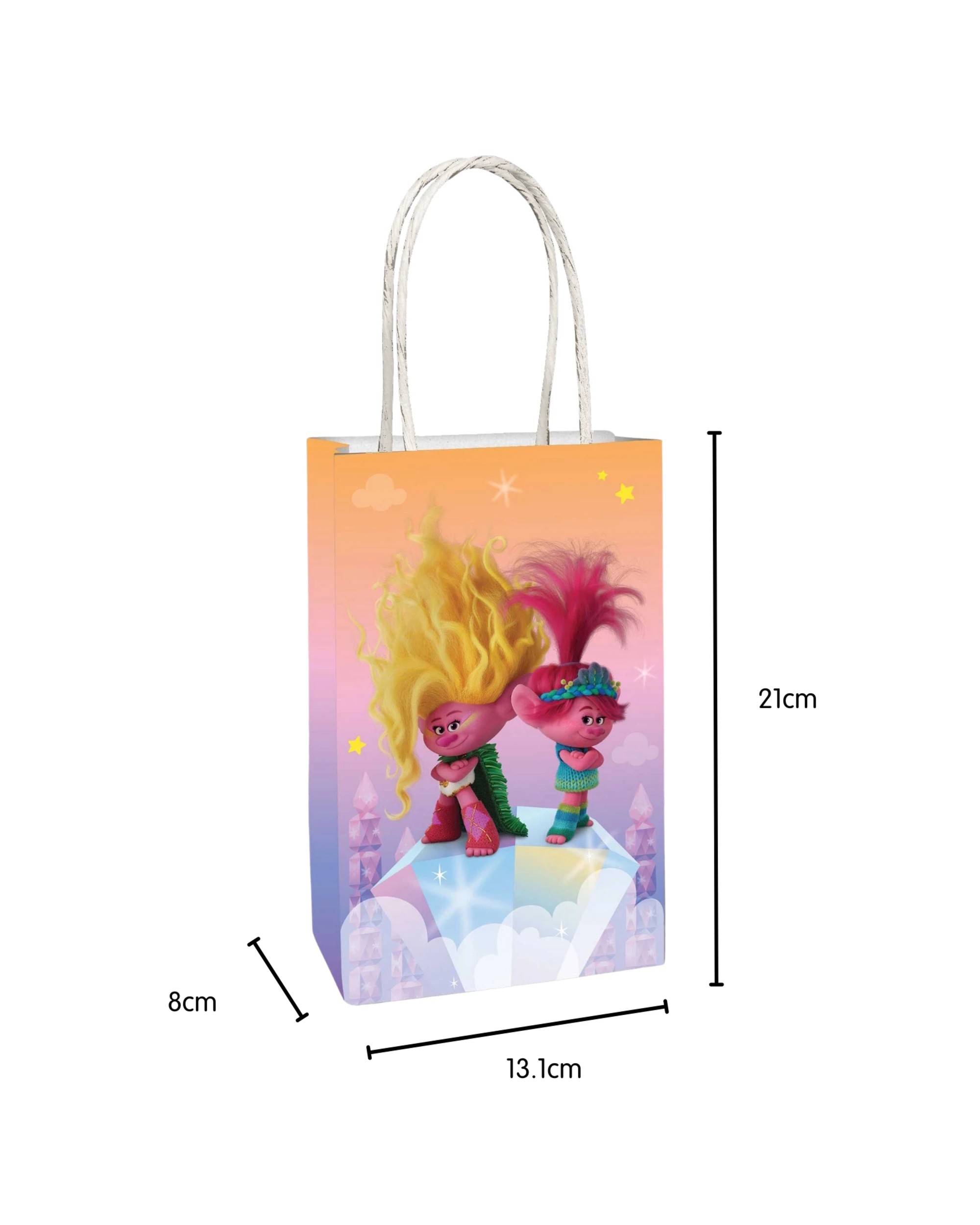 2 Amscan Trolls Band Together Paper Gift Bags Pack of 8, 2 of 2