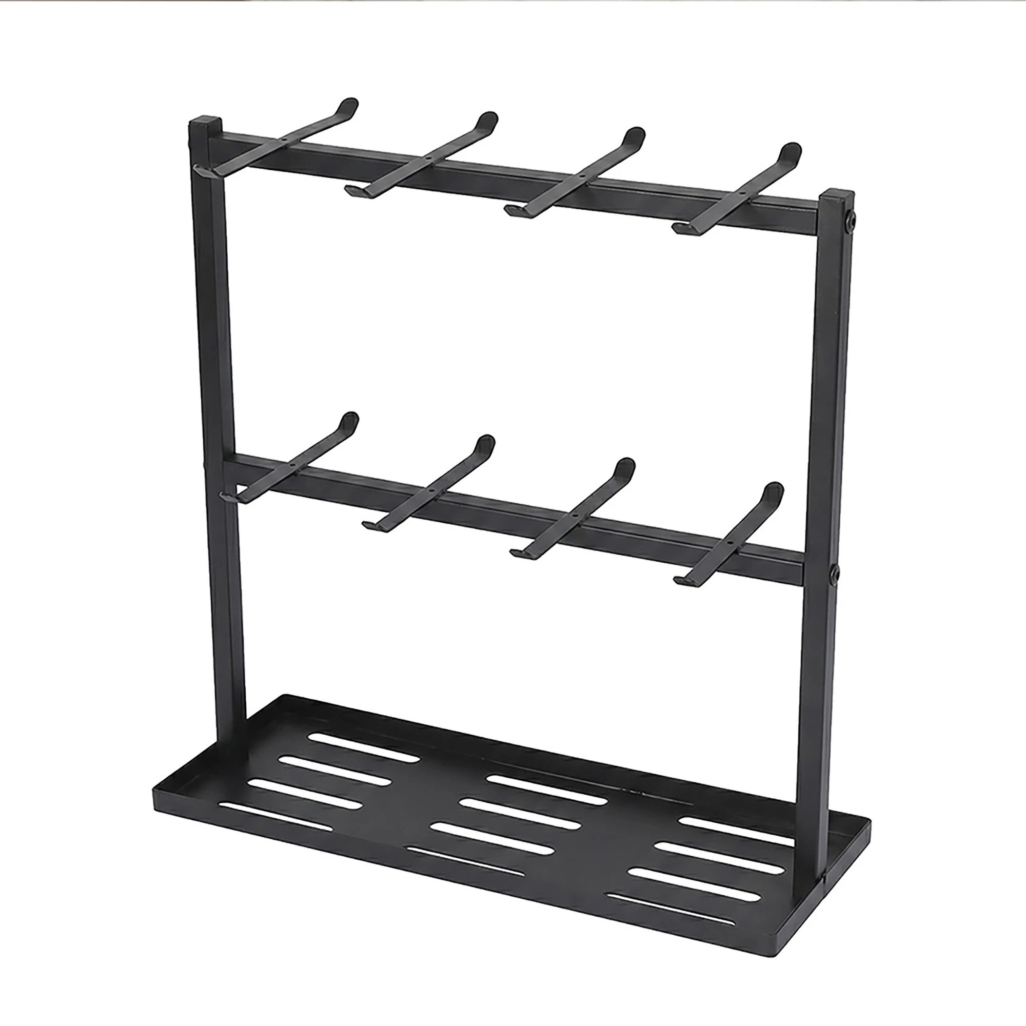 1 Levede Mug Rack 2 Tier 16 Hook Metal Coffee Cup Holder Stand Organizer Kitchen, 1 of 8
