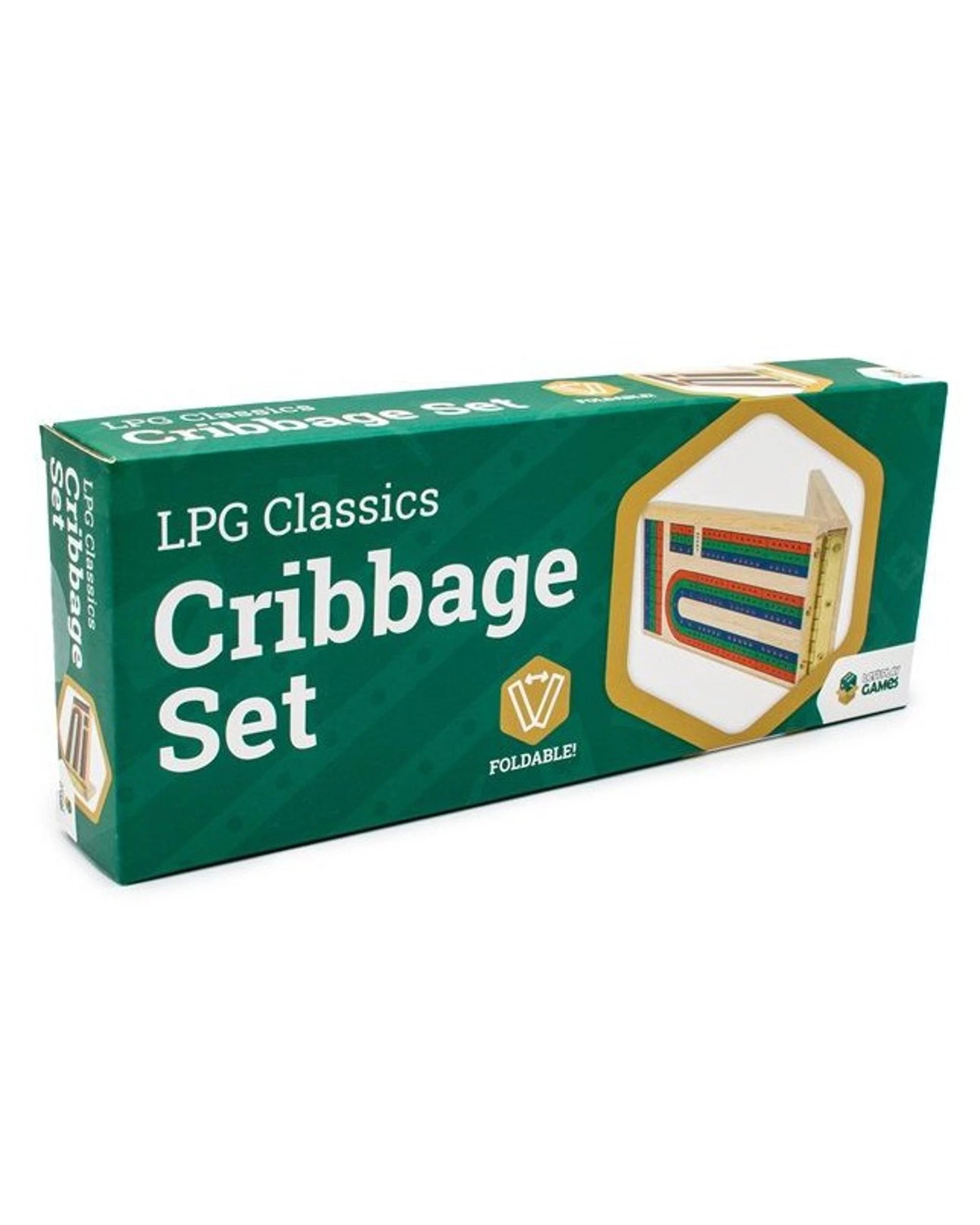 4 LPG Classics Cribbage Set with Foldable Board, 4 of 7