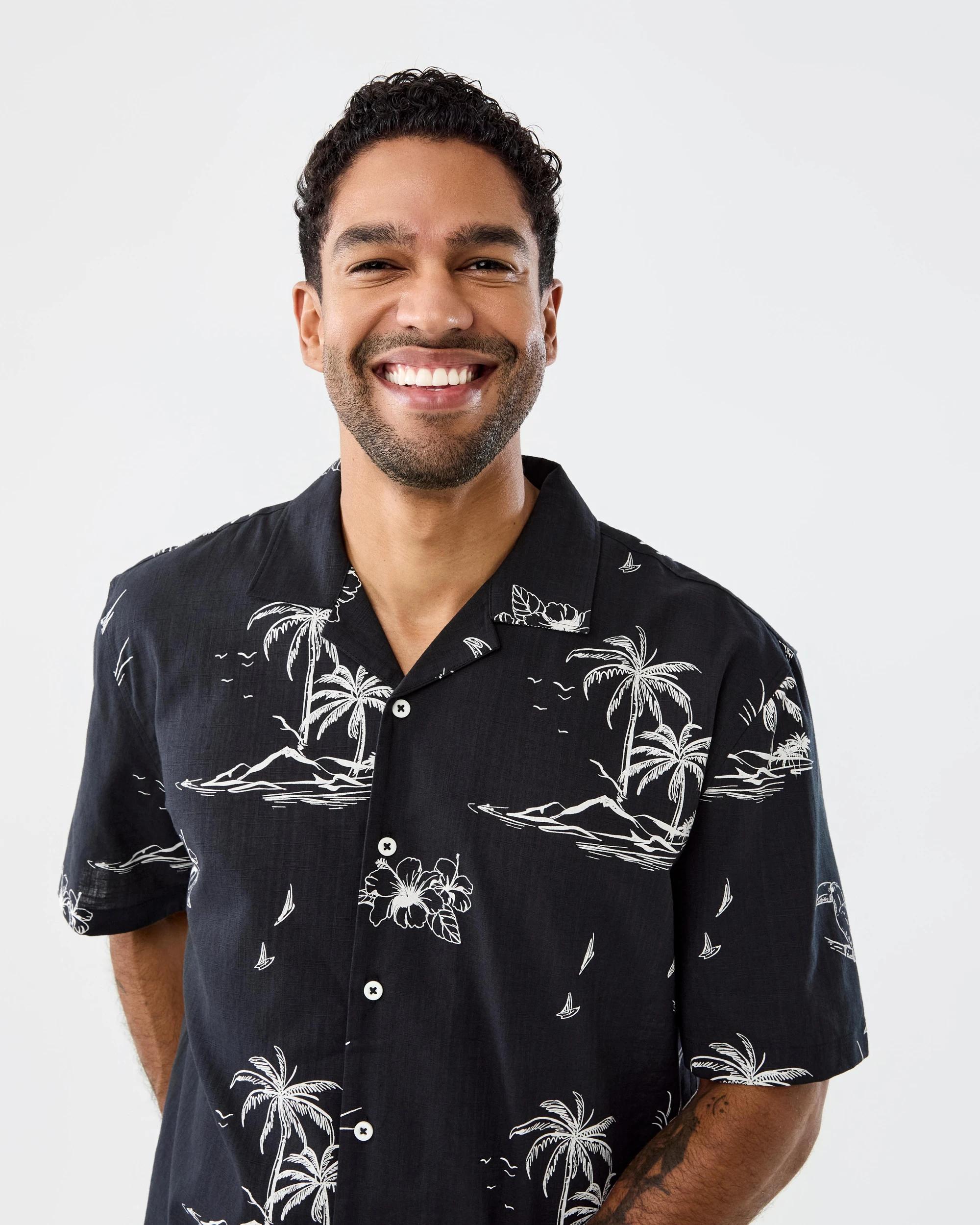 4 Short Sleeve Textured Print Shirt Bkl Bech, 4 of 8