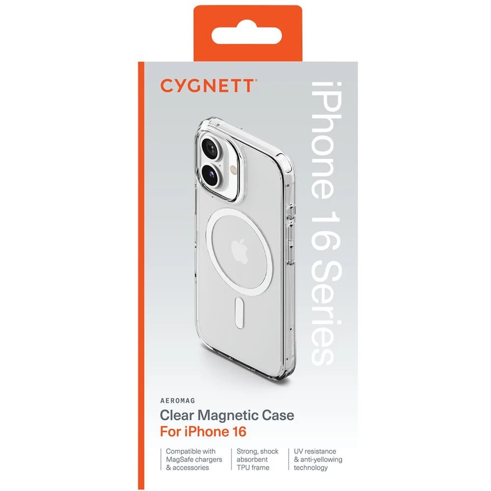 6 Cygnett AeroMag Case iPhone 16 Clear, 6 of 6