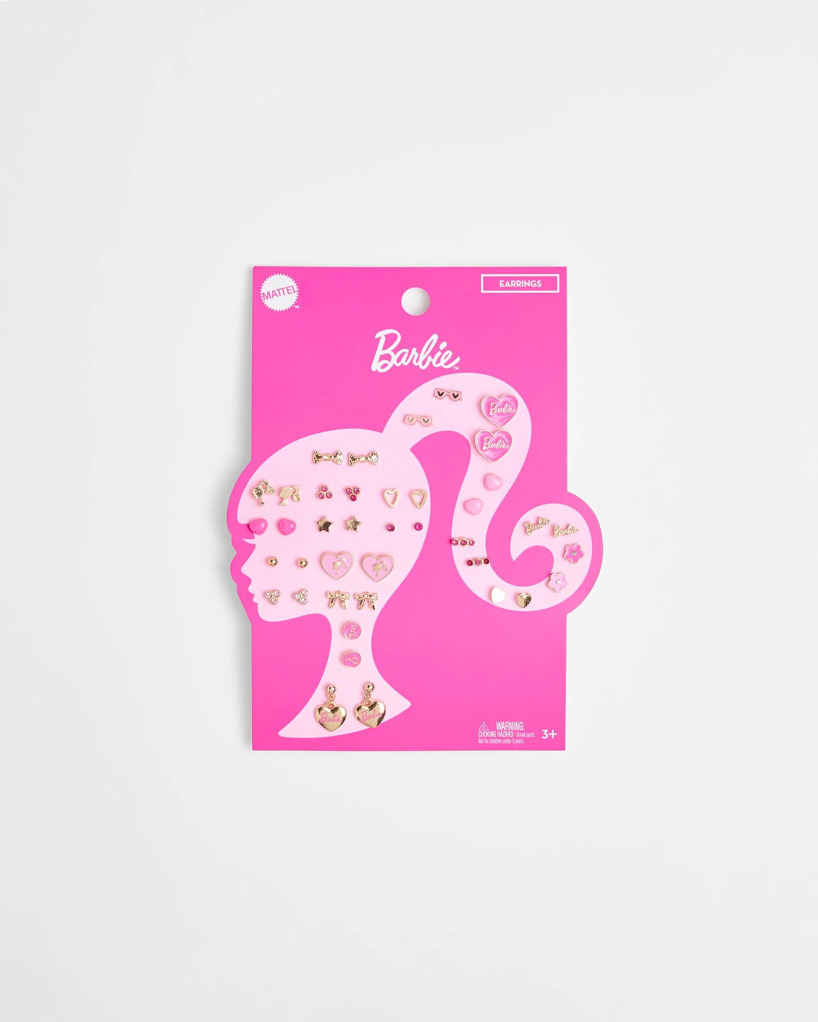 2 Kids Licensed Barbie Earrings Multi Pack PINK / GOLD, 2 of 2