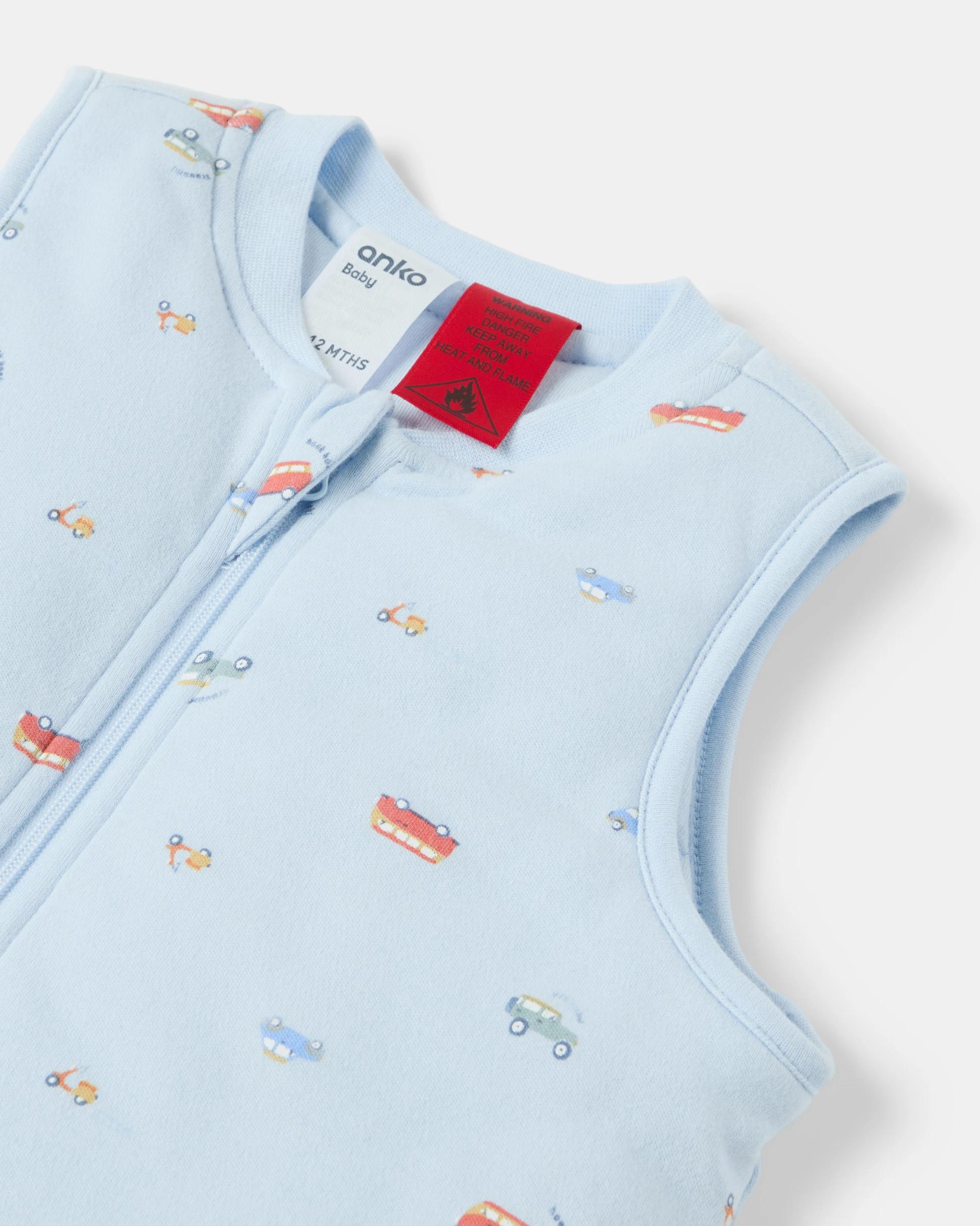 3 Cotton 2.5 TOG Sleep Bag Mini Cars, 3 of 4